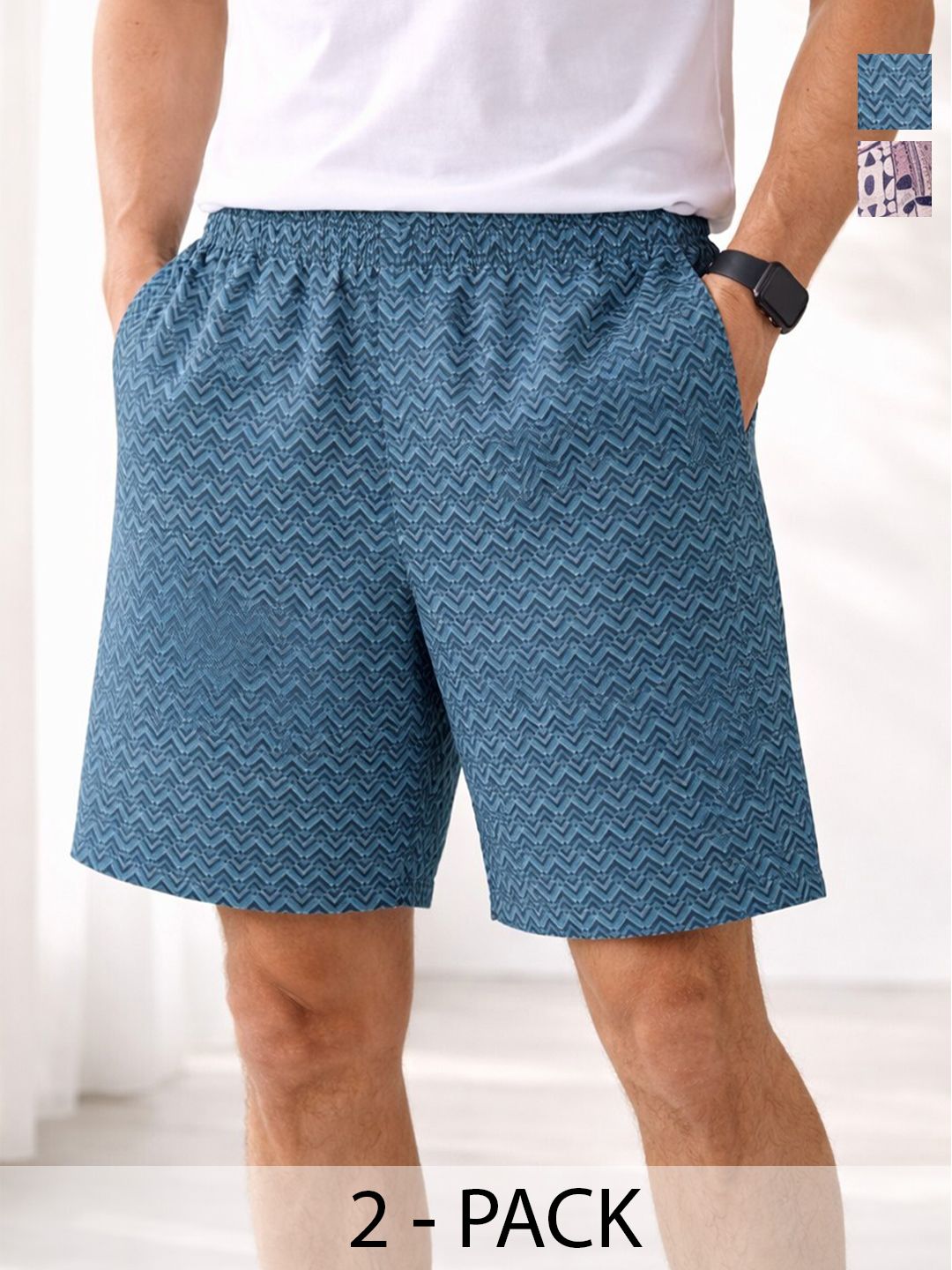 HRX by Hrithik Roshan Pack of 2 Printed Cotton Boxers