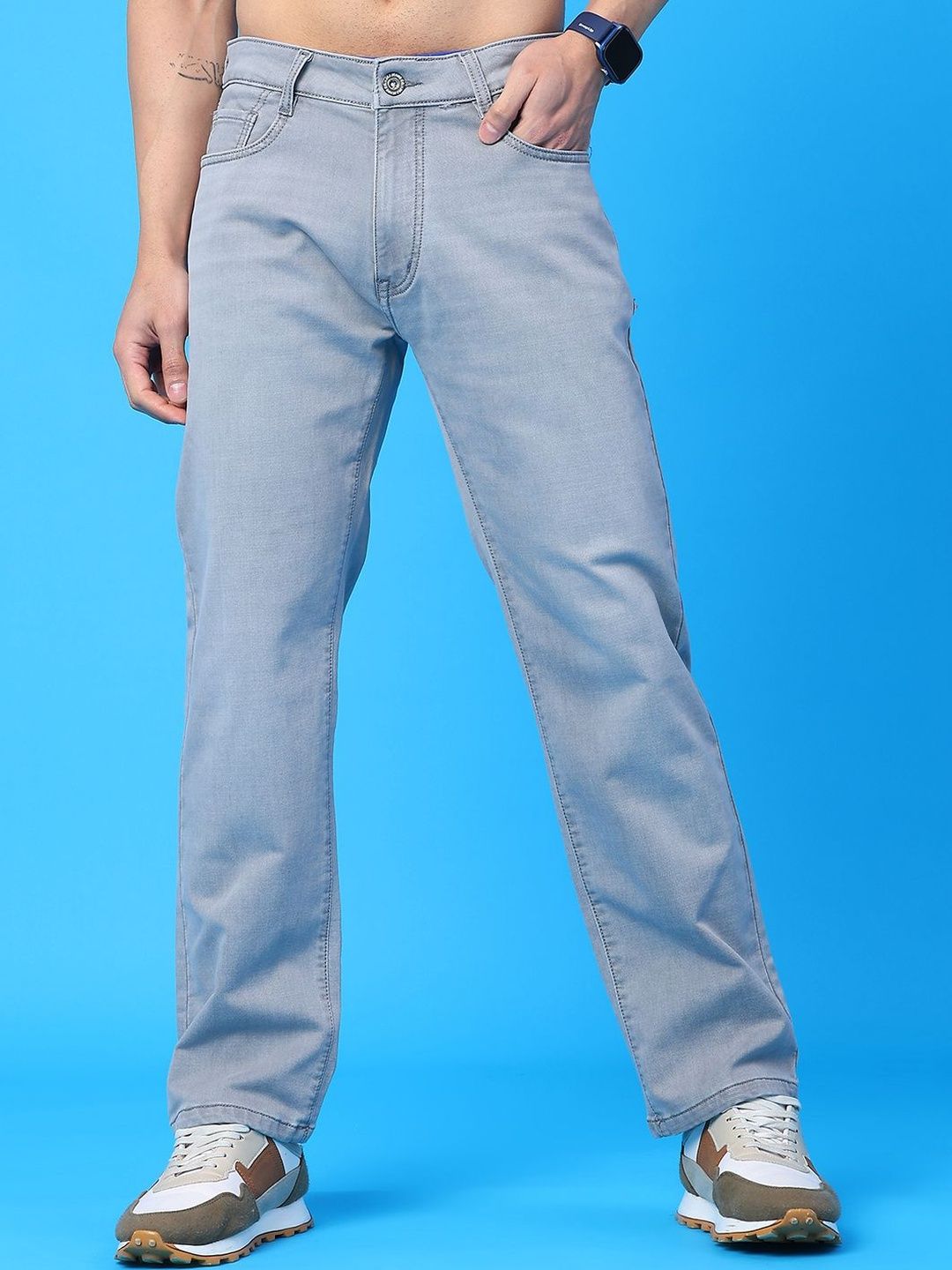 V-Mart Men Regular Fit Mid-Rise Stretchable Jeans