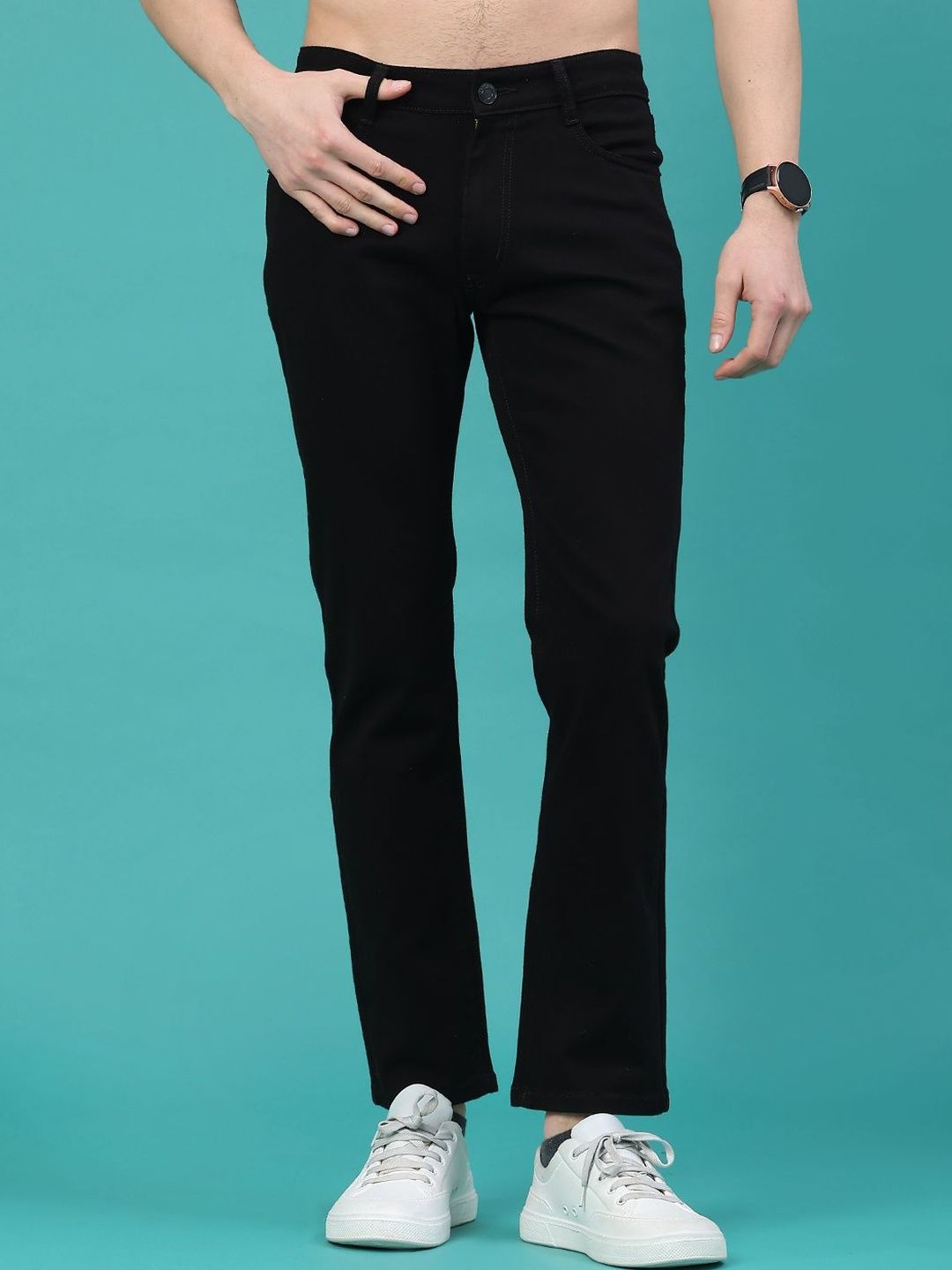 V-Mart Men Regular Fit Mid-Rise Stretchable Jeans
