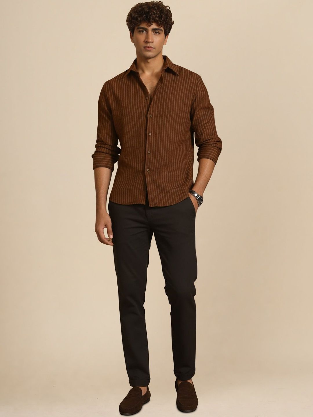 Buy SZN Men Standard Striped Casual Shirt - Shirts for Men
