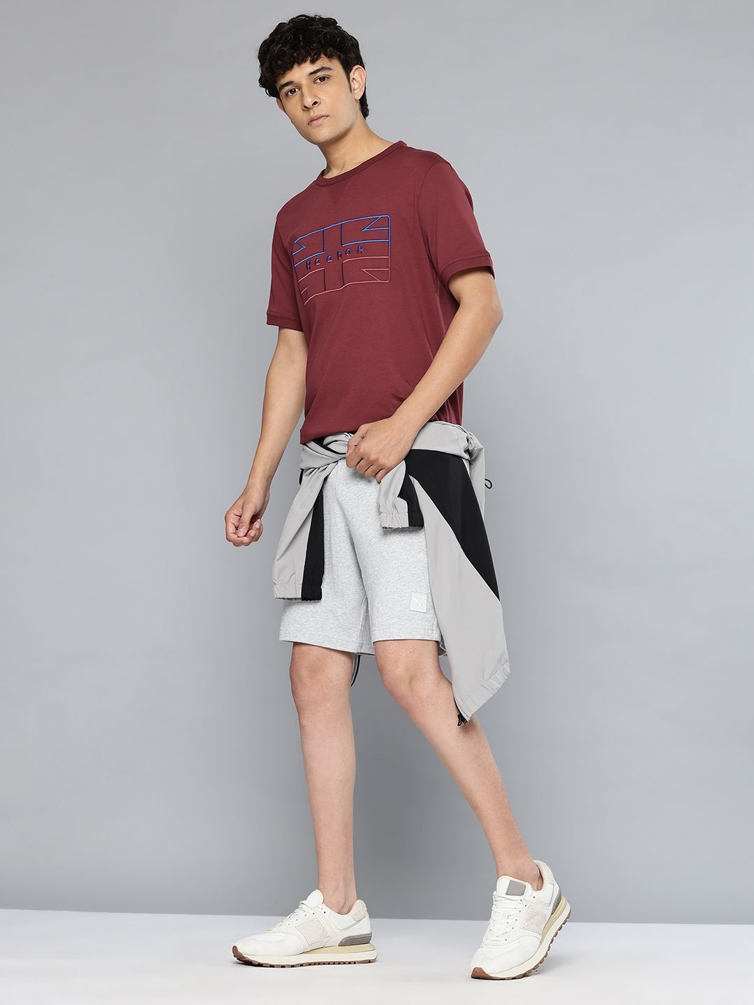 Reebok Brand Logo Embroidered T-shirt