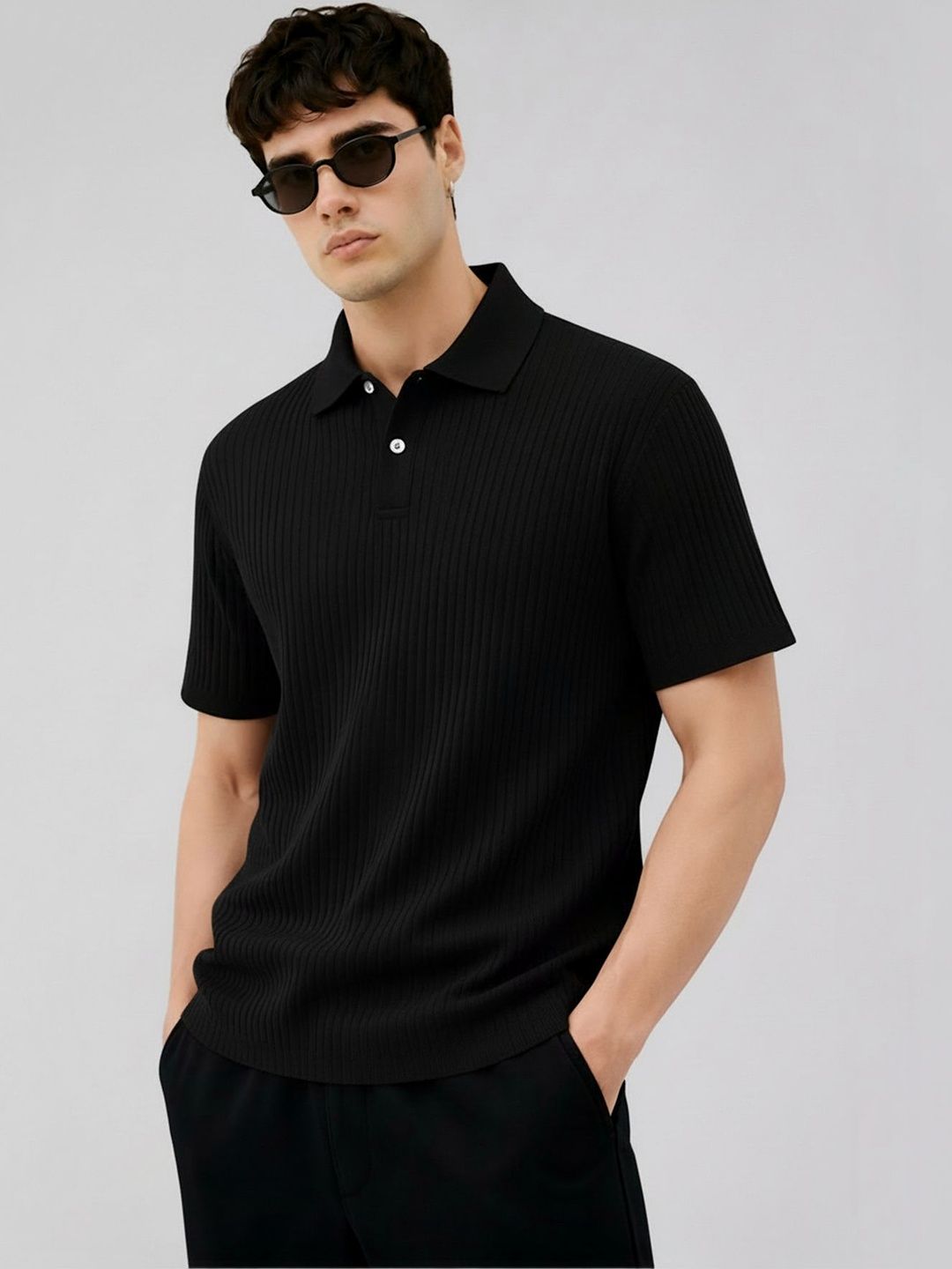Fashion And Youth Men Polo Collar T-shirt