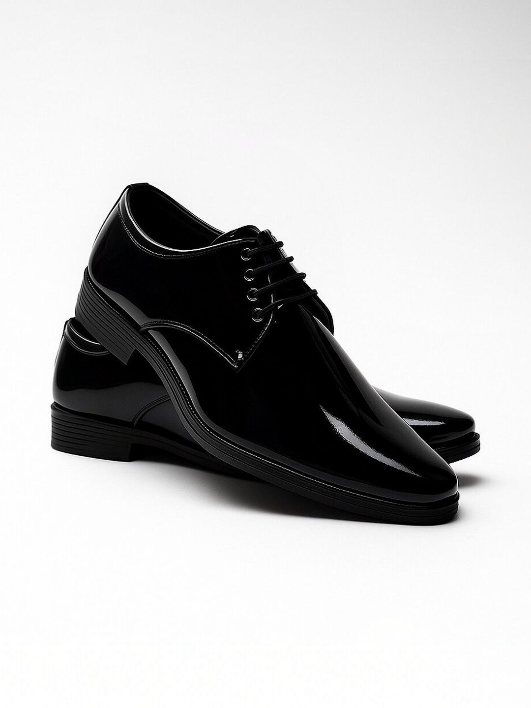 HERE&NOW Round Toe Lace-Ups Formal Derbys