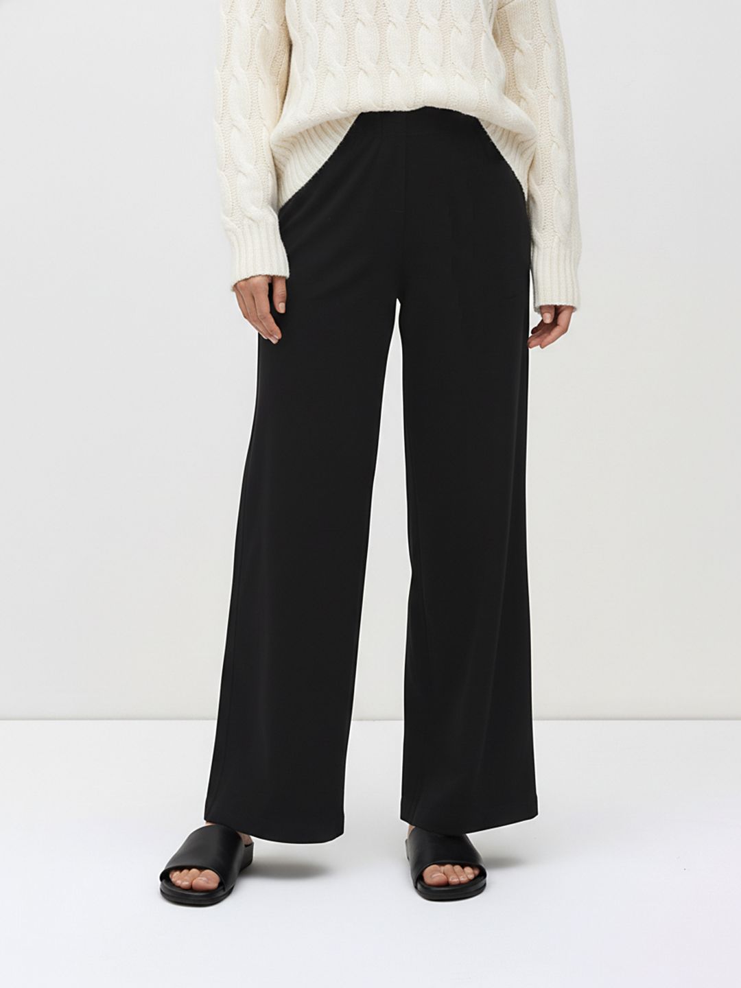 The Roadster Life Co. Women Wide Leg Casual Trousers