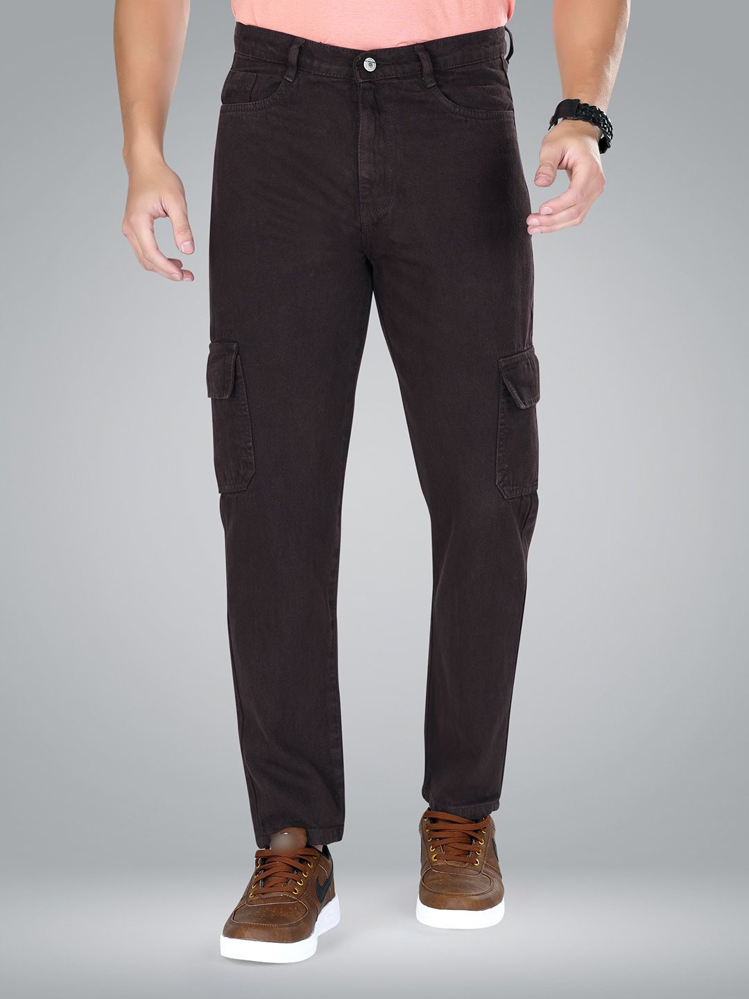 me Queen Men Straight Fit Clean Look No Fade Cotton Jeans