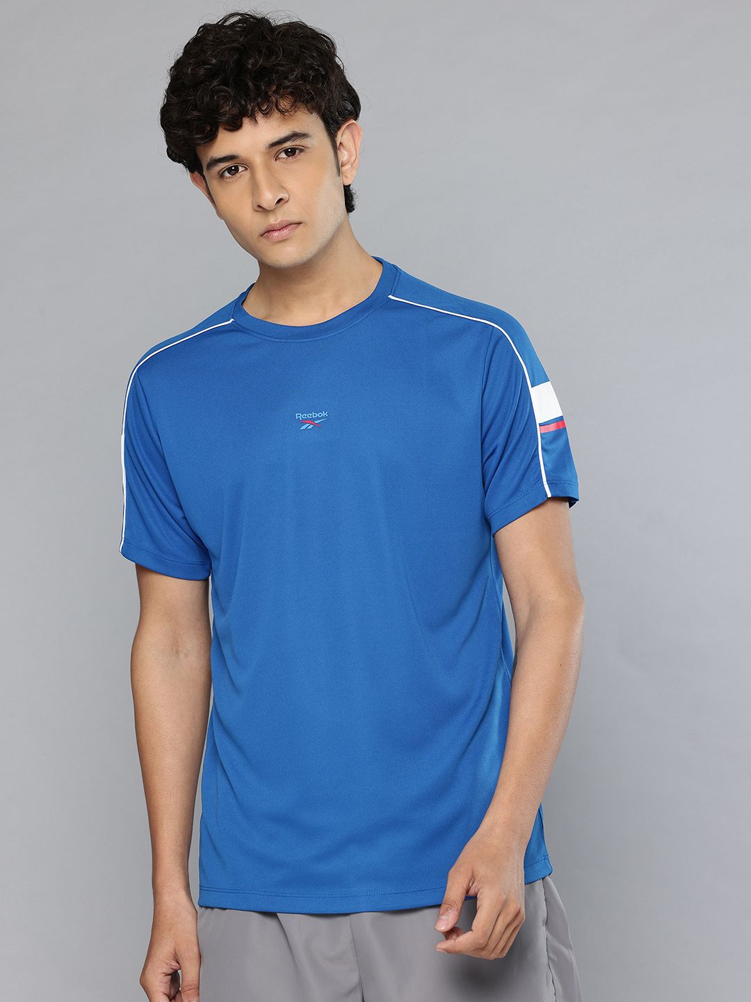 Reebok Flag Printed Poly Mesh Training T-shirt