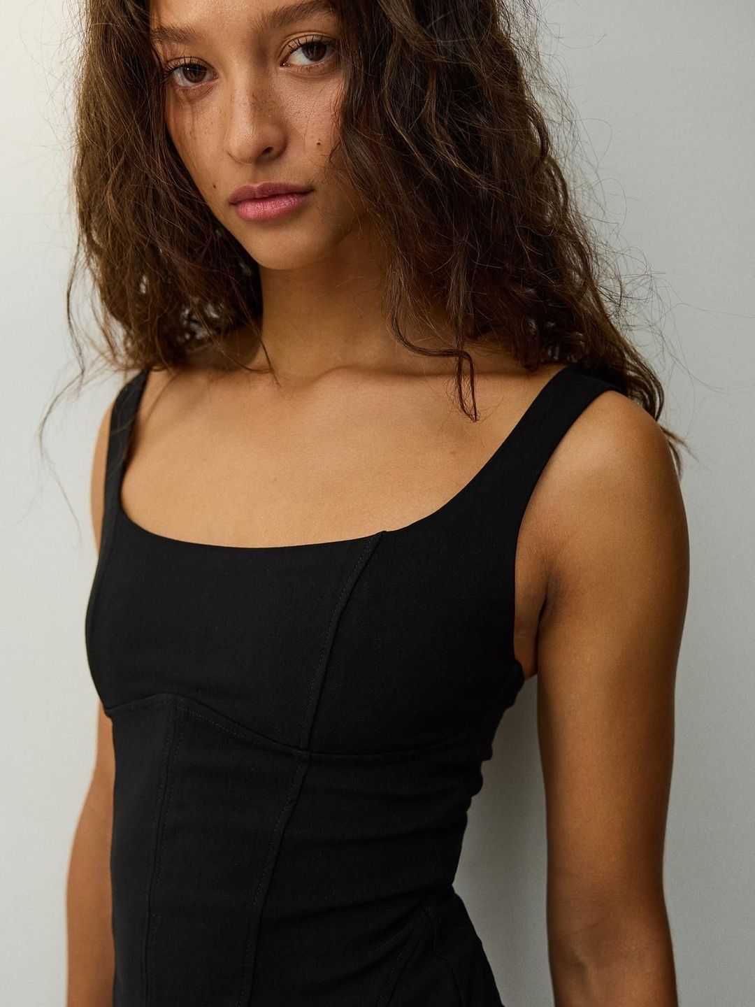 Mini bengaline strappy dress