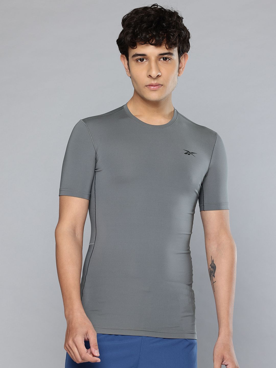 Reebok Brand Logo Printed Slim Fit T-shirt