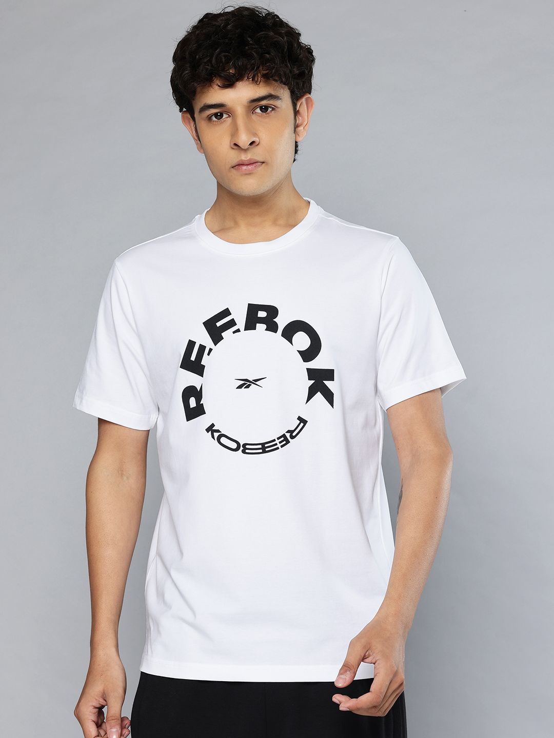 Reebok All Round Comfort Brand Logo Printed T-shirt