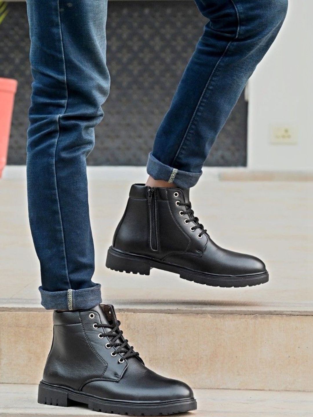 Rising Wolf Rising Wolf Men Round Toe Regular Boots