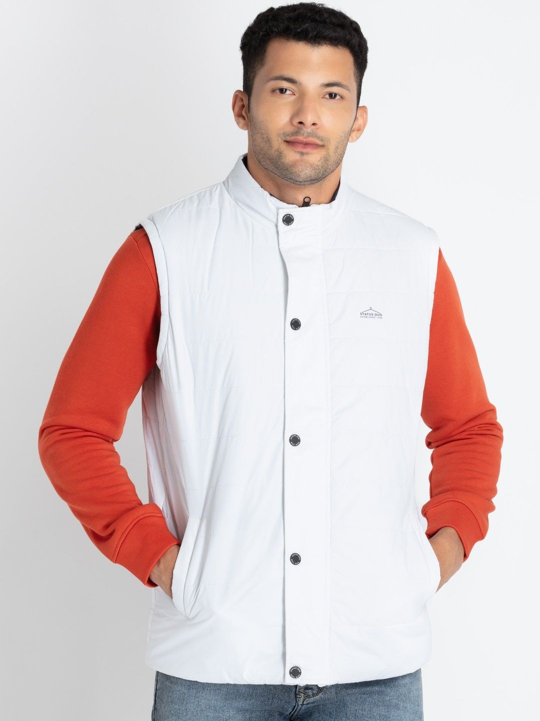 Status Quo Men Reversible Padded Jacket