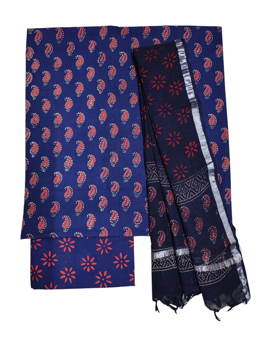ivikta Printed Pure Cotton Unstitched Dress Material