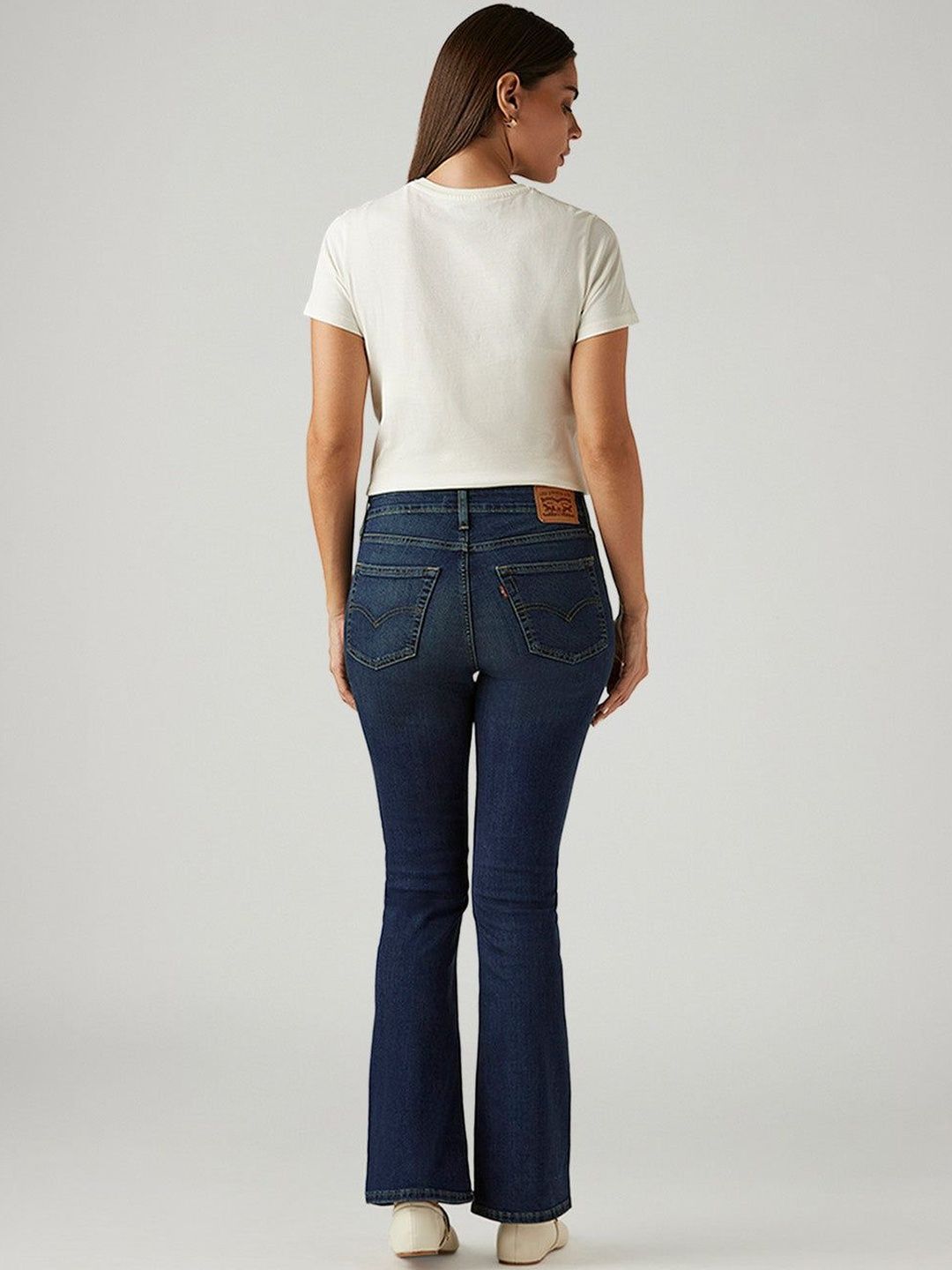 725 Dark-Blue Bootcut Fit High Rise Jeans