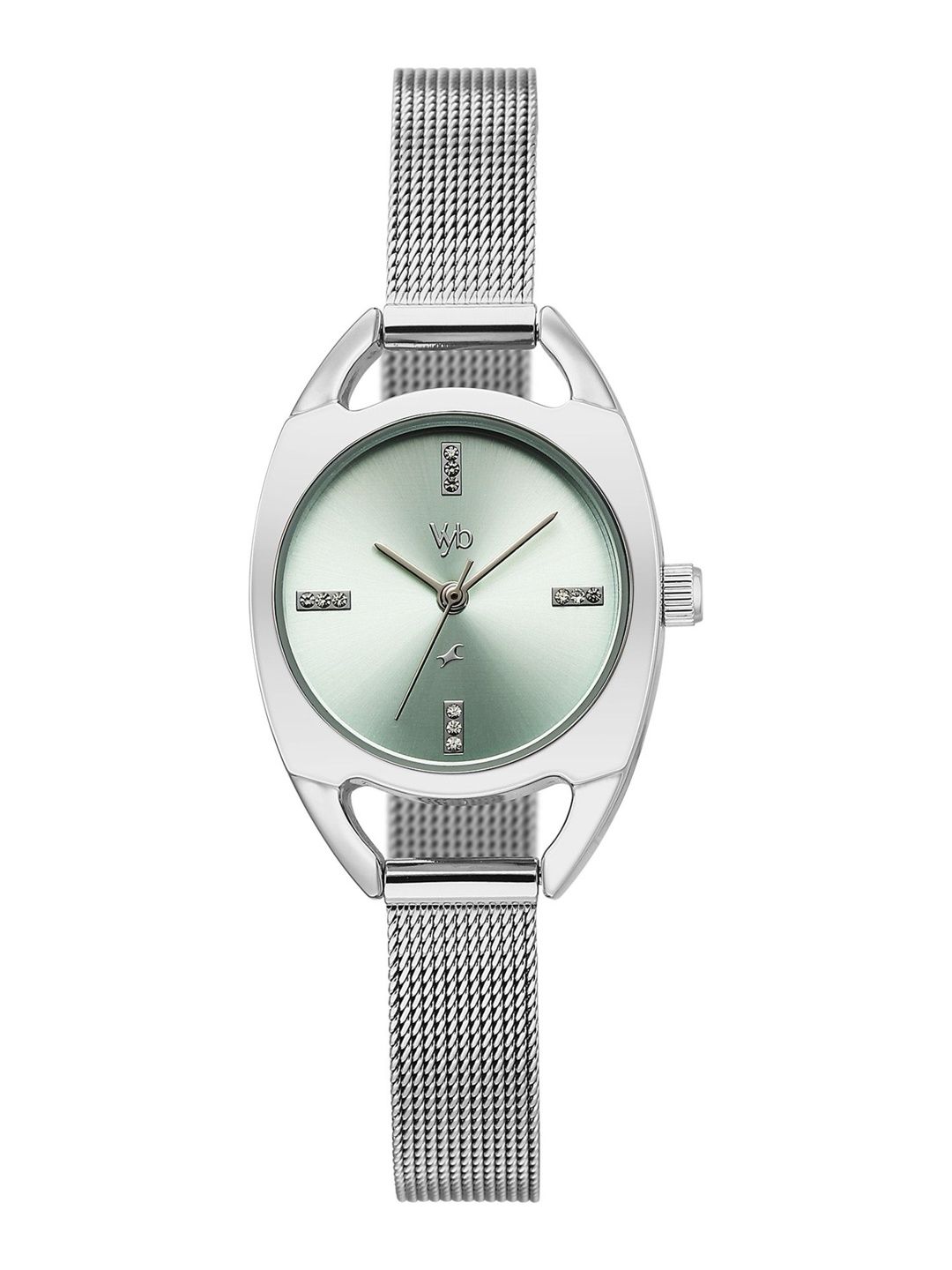 Fastrack Girls Vyb Spotlight Quartz Analog Light Blue Dial Watch - FV60129SM01W