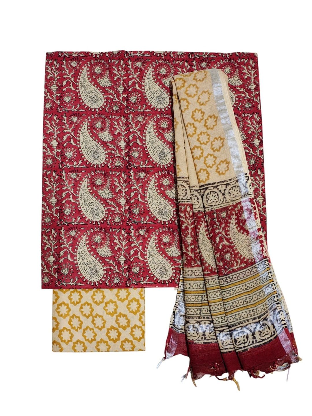 ivikta Printed Pure Cotton Unstitched Dress Material