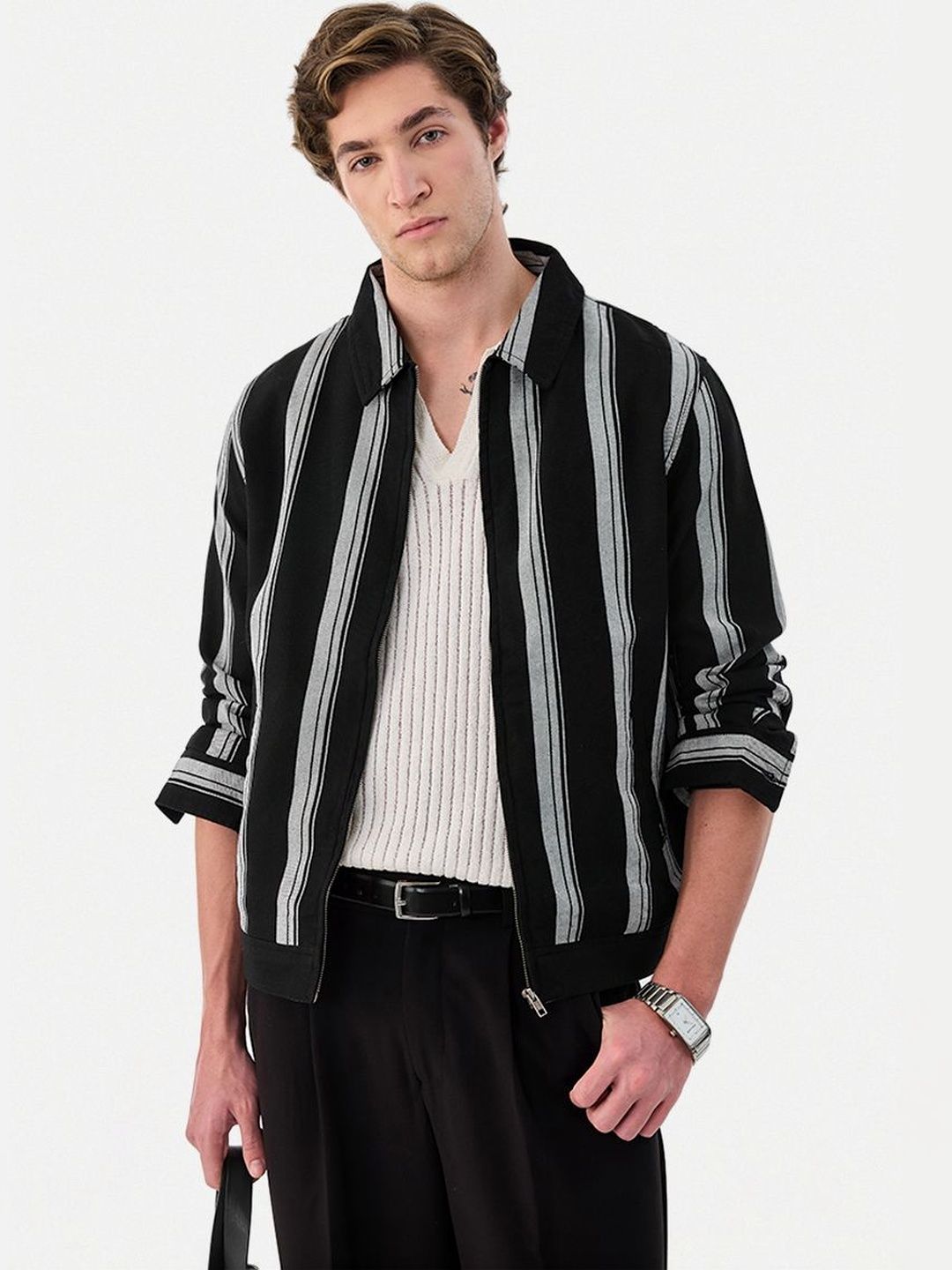 Snitch Black Stripes Jacket