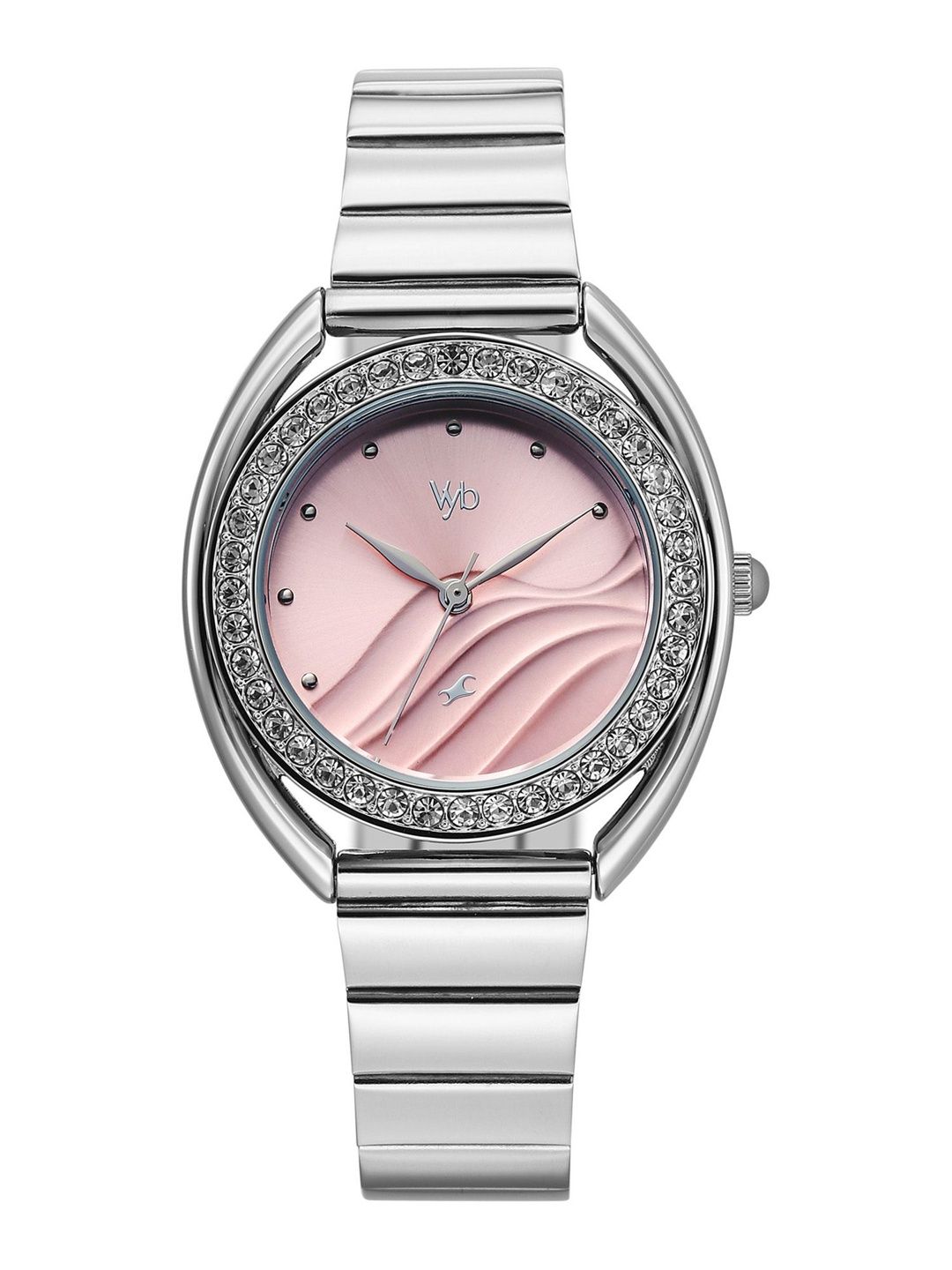 Fastrack Girls Vyb Eclipse Quartz Analog Pink Dial Watch - FV60123SM01W