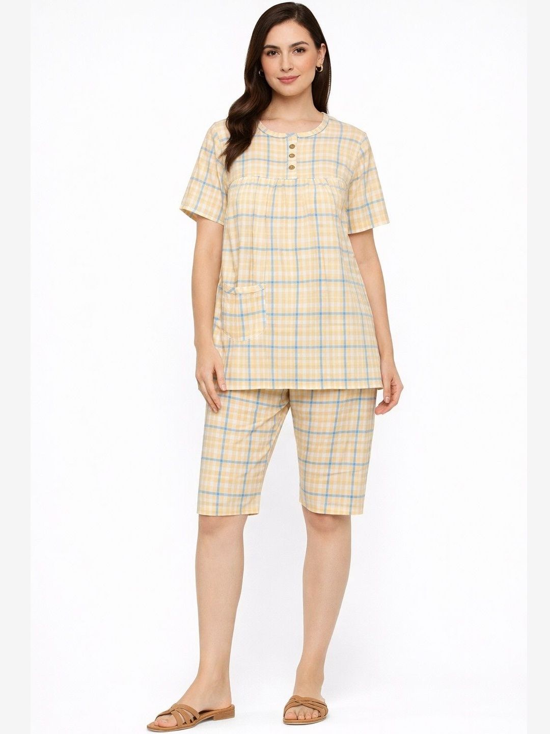 Camey Women Printed Night suit