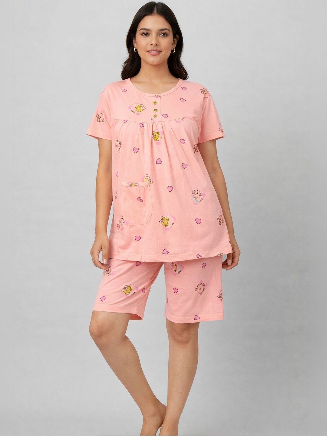 Camey Women Printed Night suit