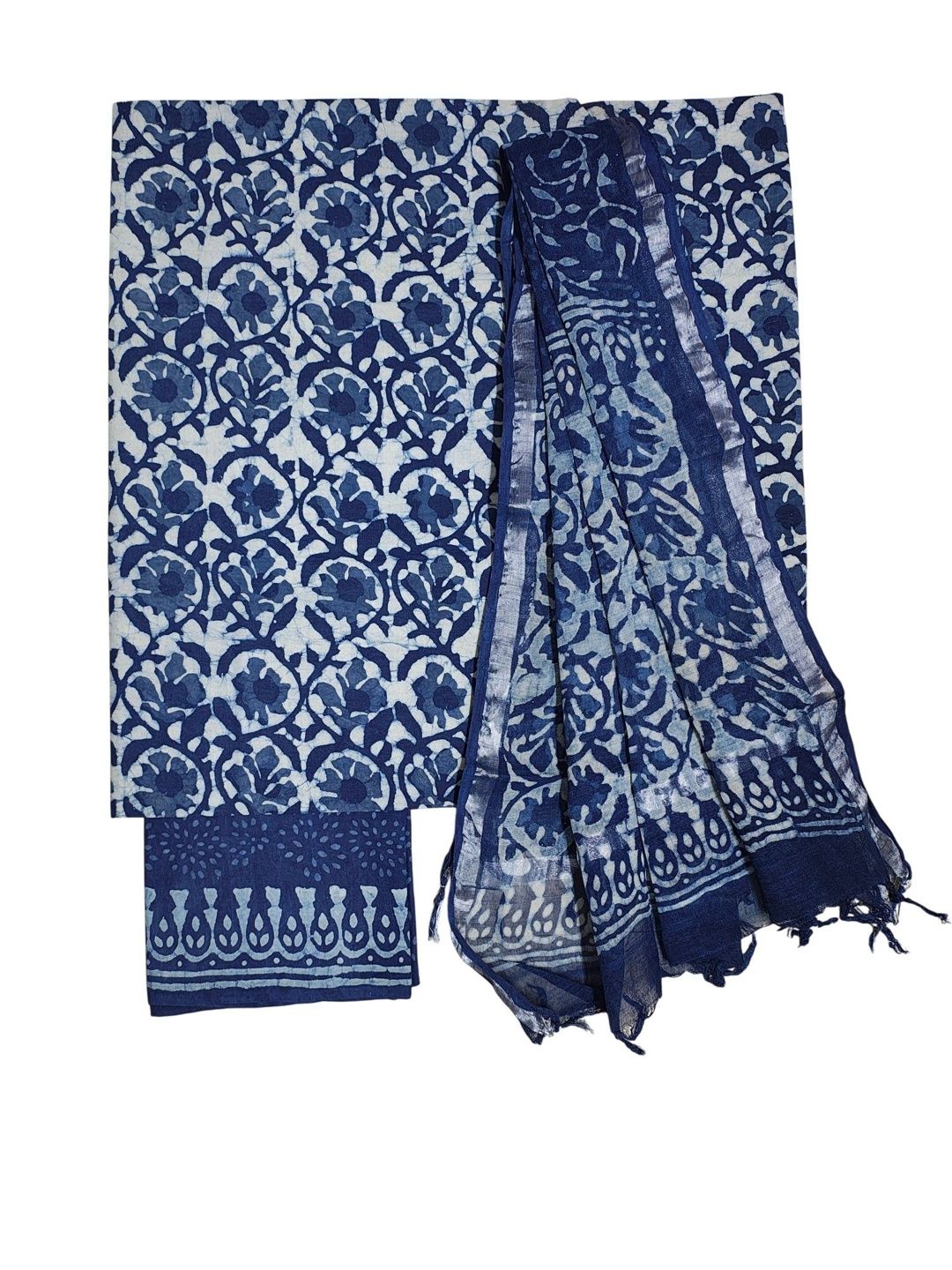 ivikta Printed Pure Cotton Unstitched Dress Material