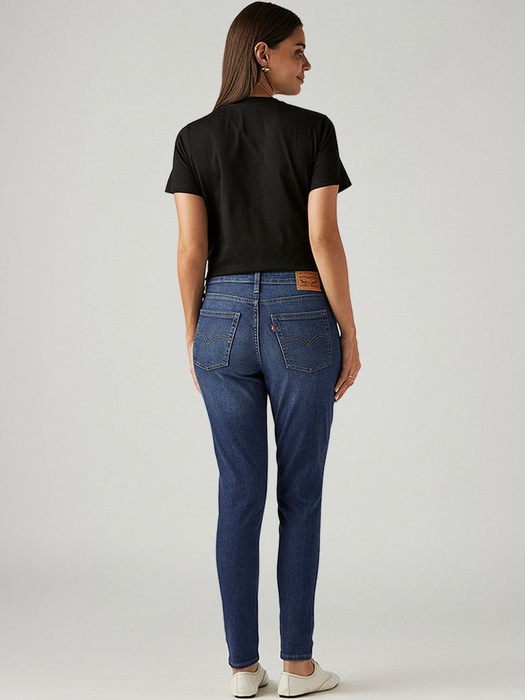 721 Blue Skinny Fit High Rise Jeans