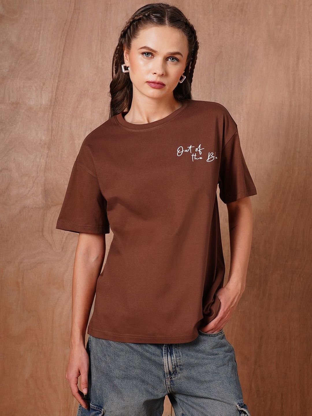The Roadster Lifestyle Co. Printed Cotton Oversized Tshirts