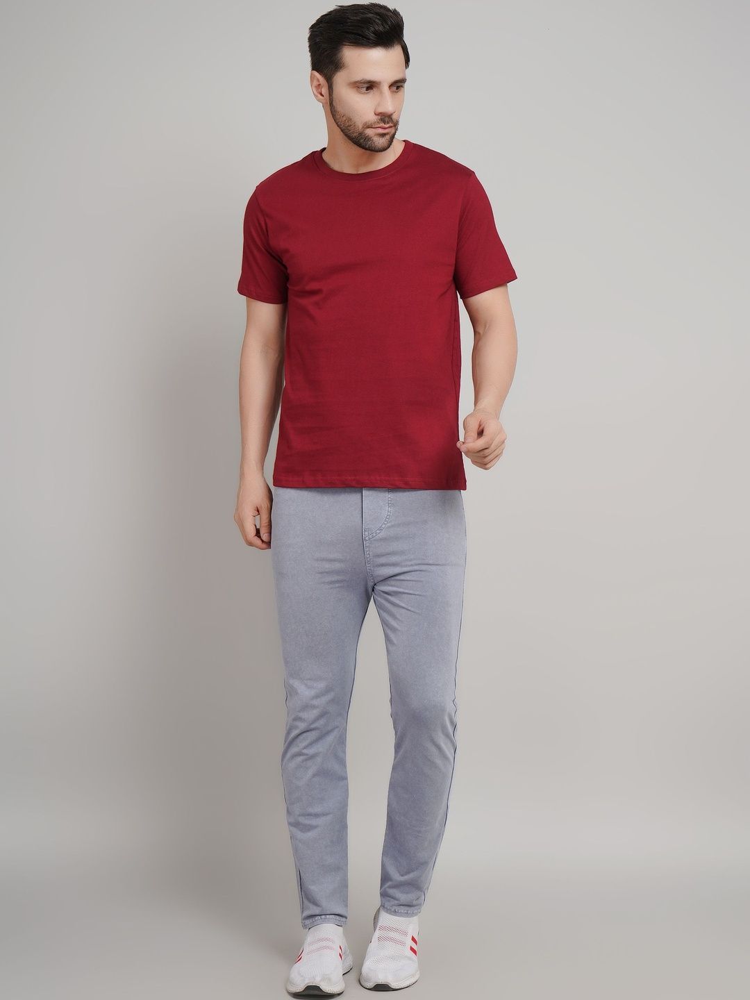 APKR Men Pure Cotton Slim Fit T-shirt