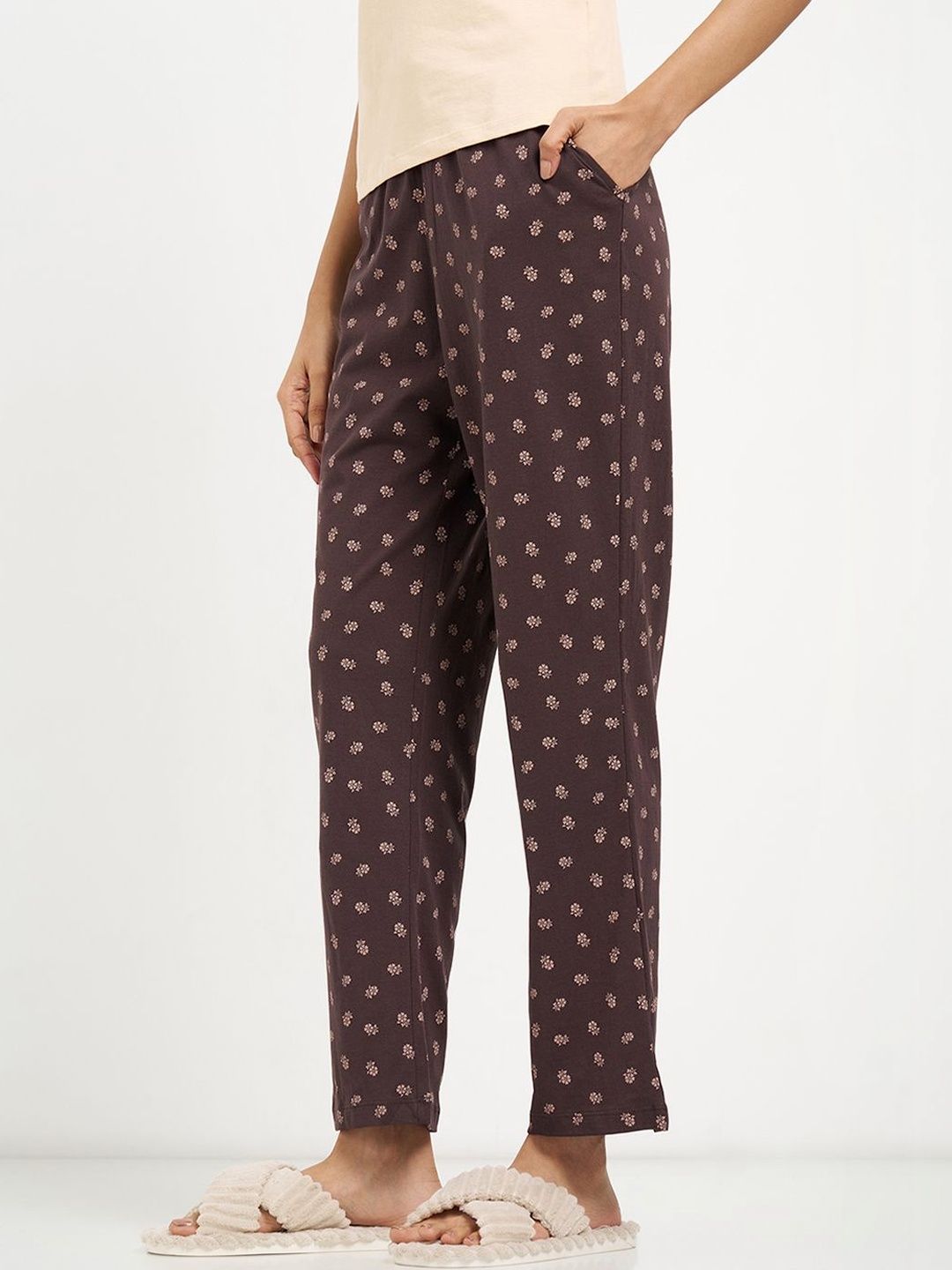 Dreamz by Pantaloons Pure Cotton Printed Lounge Pants