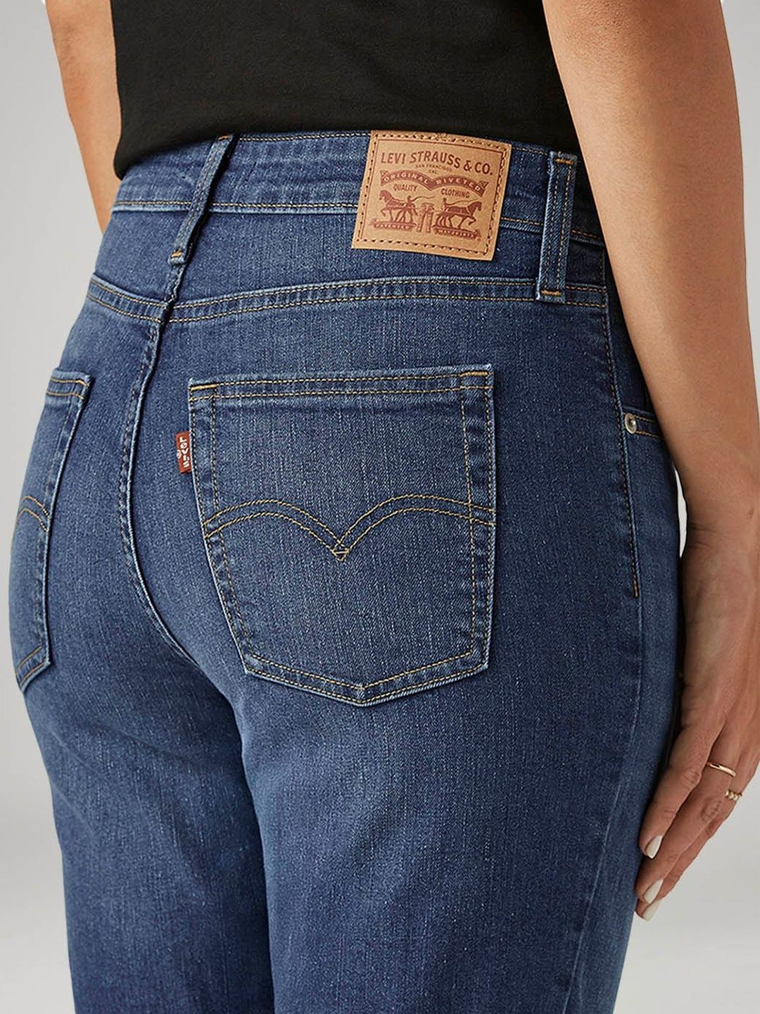 721 Blue Skinny Fit High Rise Jeans