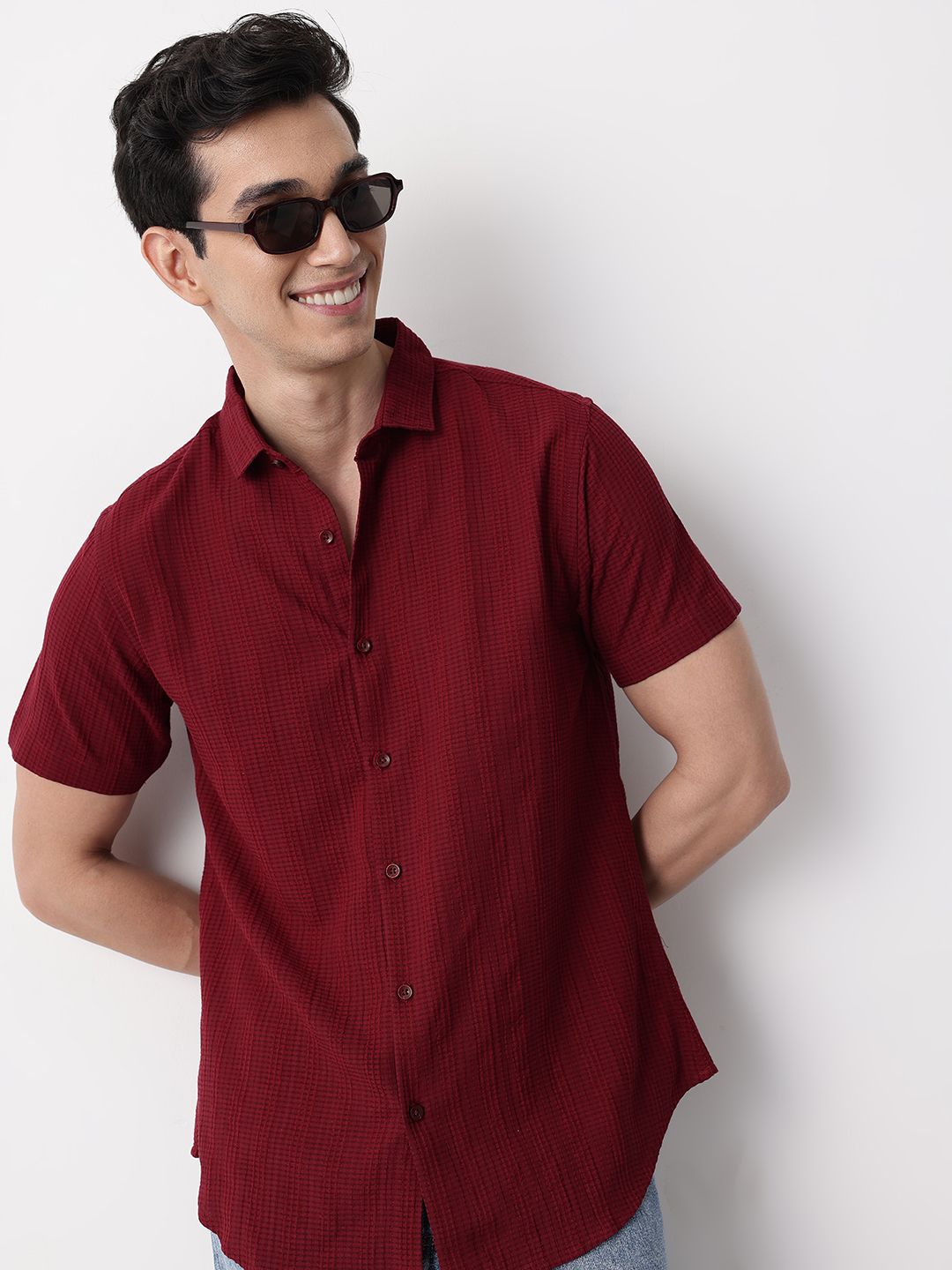 Mast & Harbour Premium Checked Casual Shirt