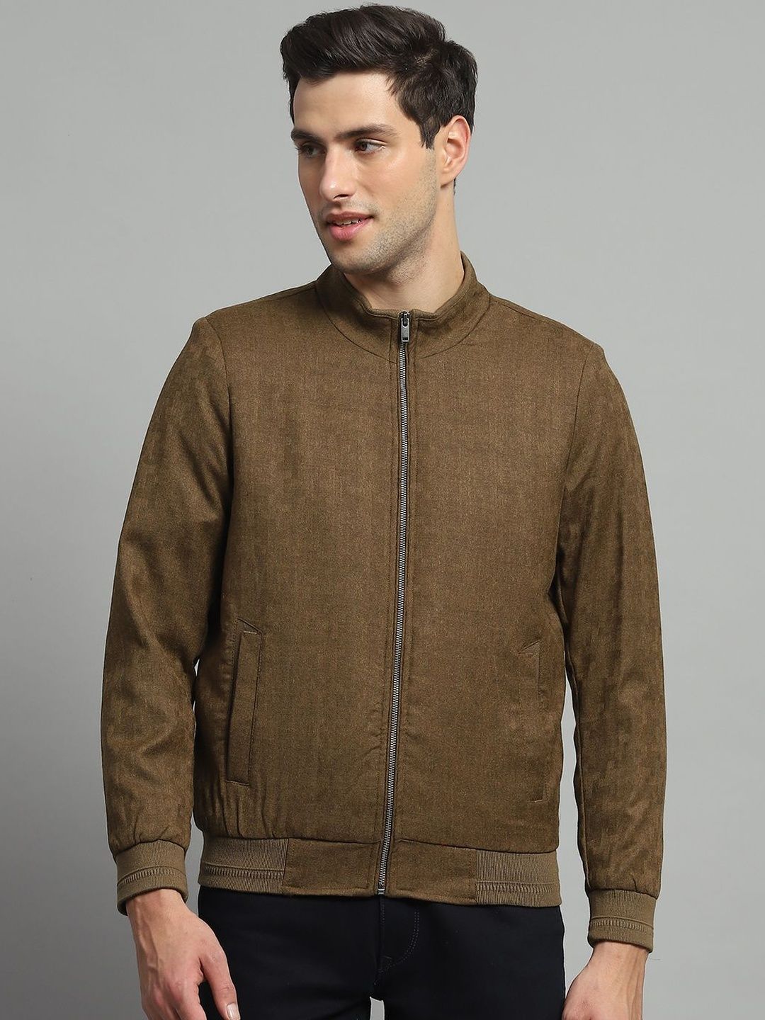 Monte Carlo Men Woollen Outdoor Bomber Jacket