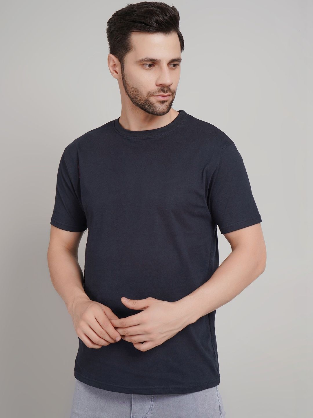 APKR Men Pure Cotton Slim Fit T-shirt