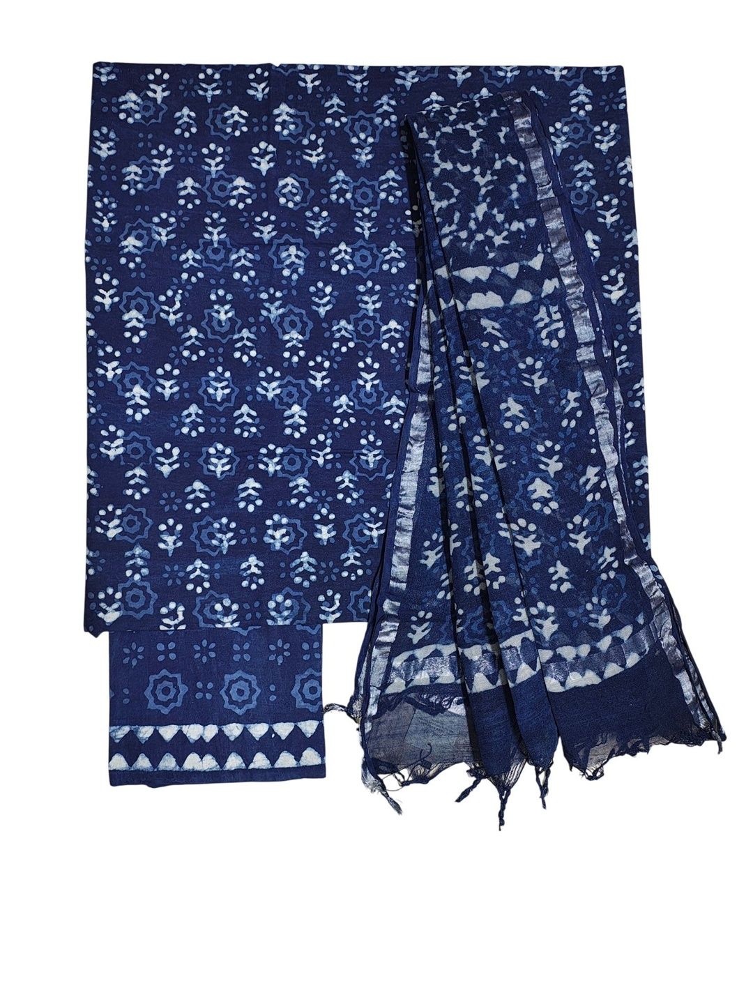ivikta Printed Pure Cotton Unstitched Dress Material