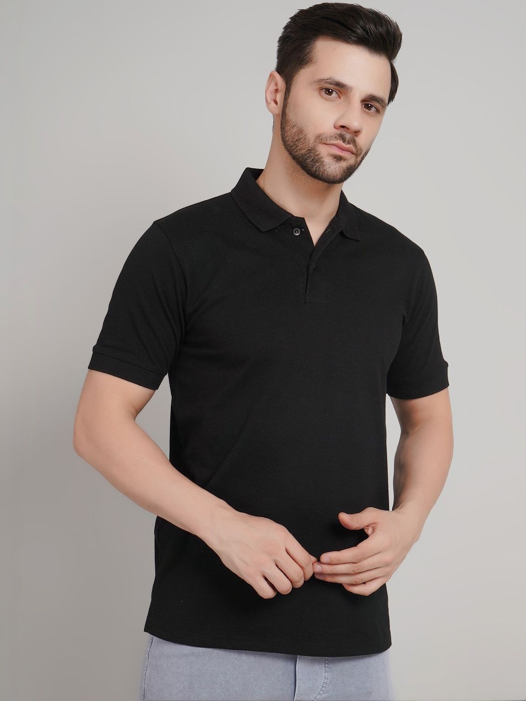 APKR Men Polo Collar T-shirt