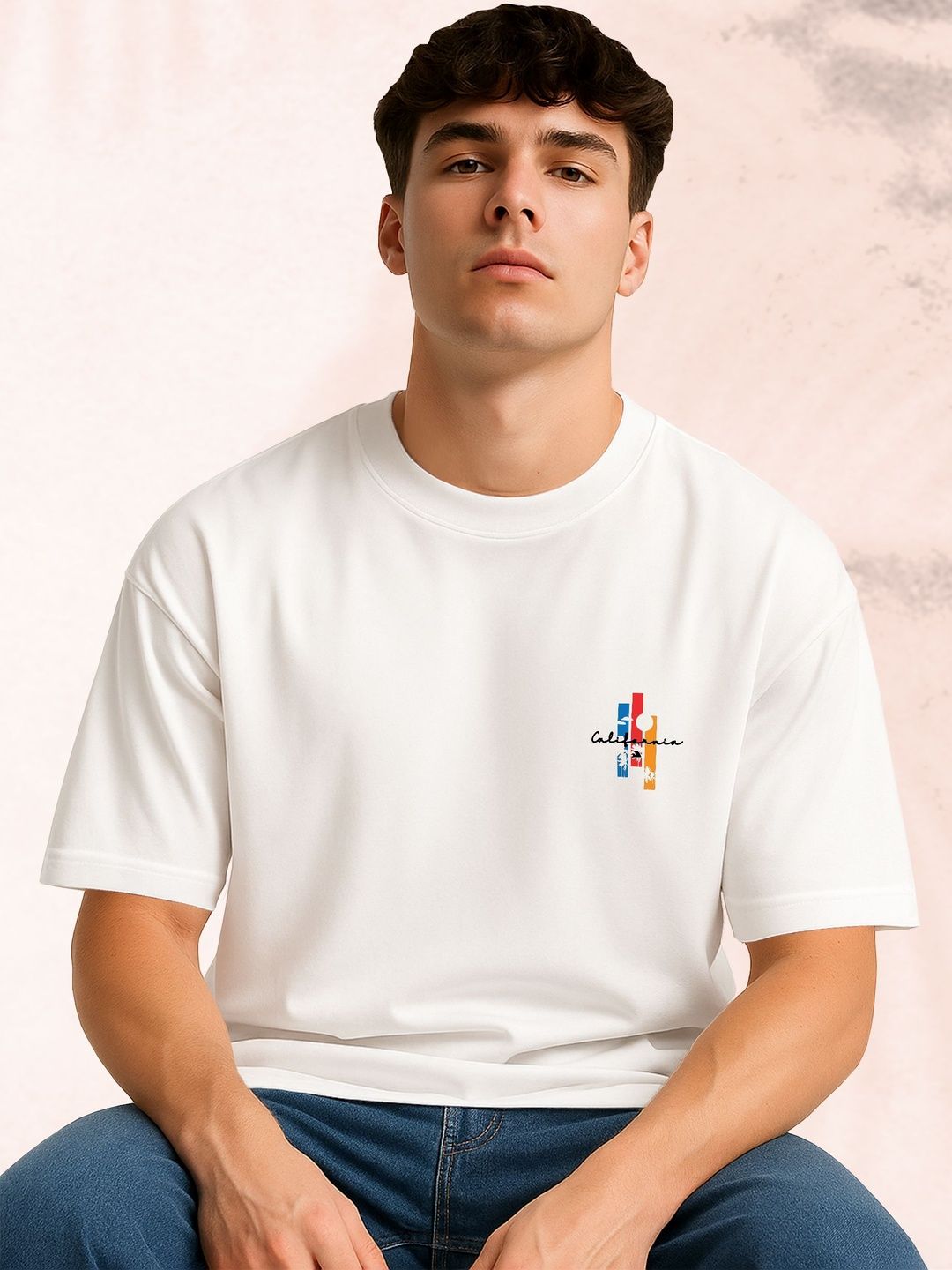 BUYTHATTRENDZ Men Typography Printed Drop-Shoulder Sleeves T-shirt