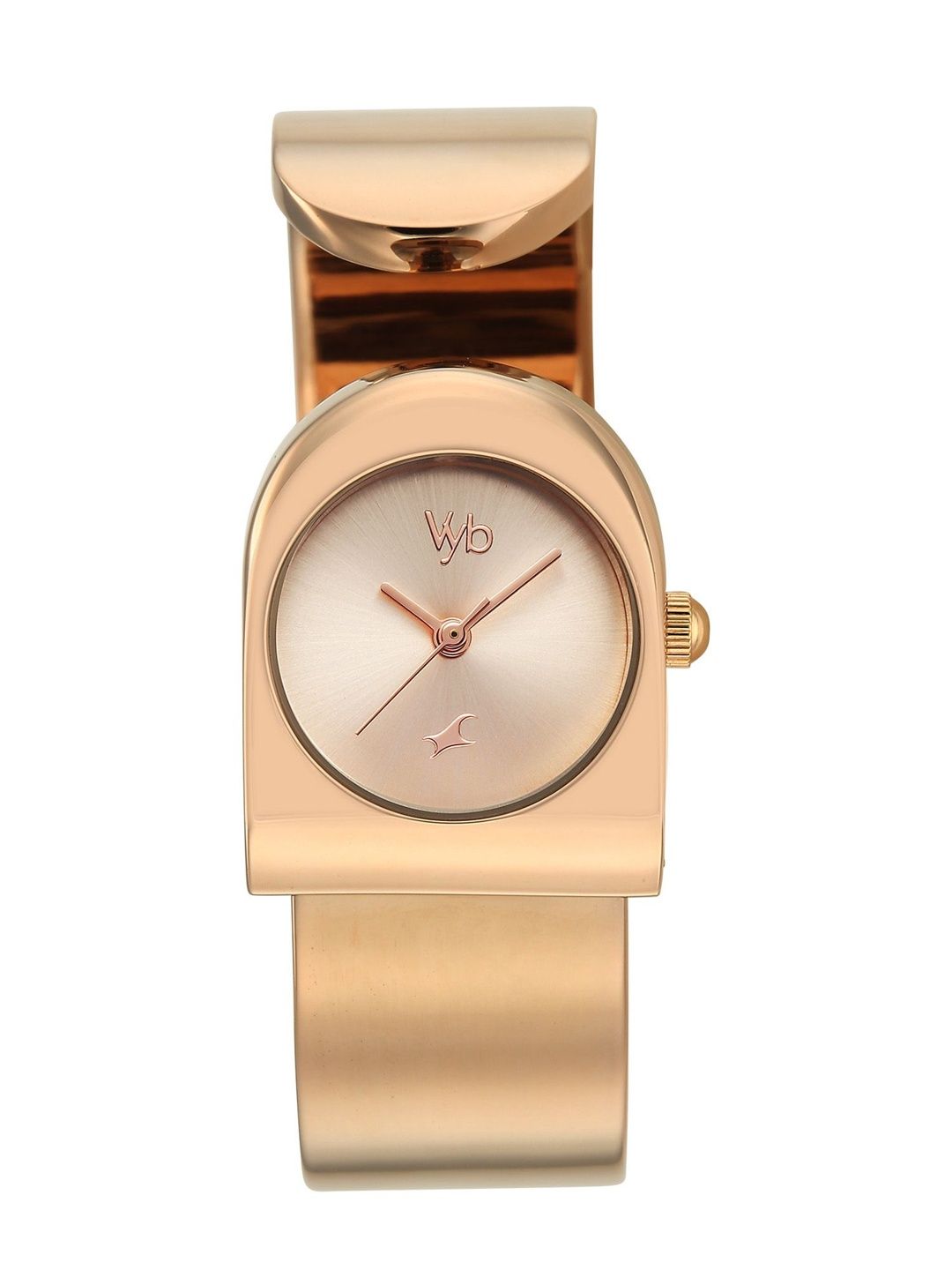 Fastrack Girls Vyb Striker Quartz Analog Rose Gold Dial Watch - FV60130WM01W
