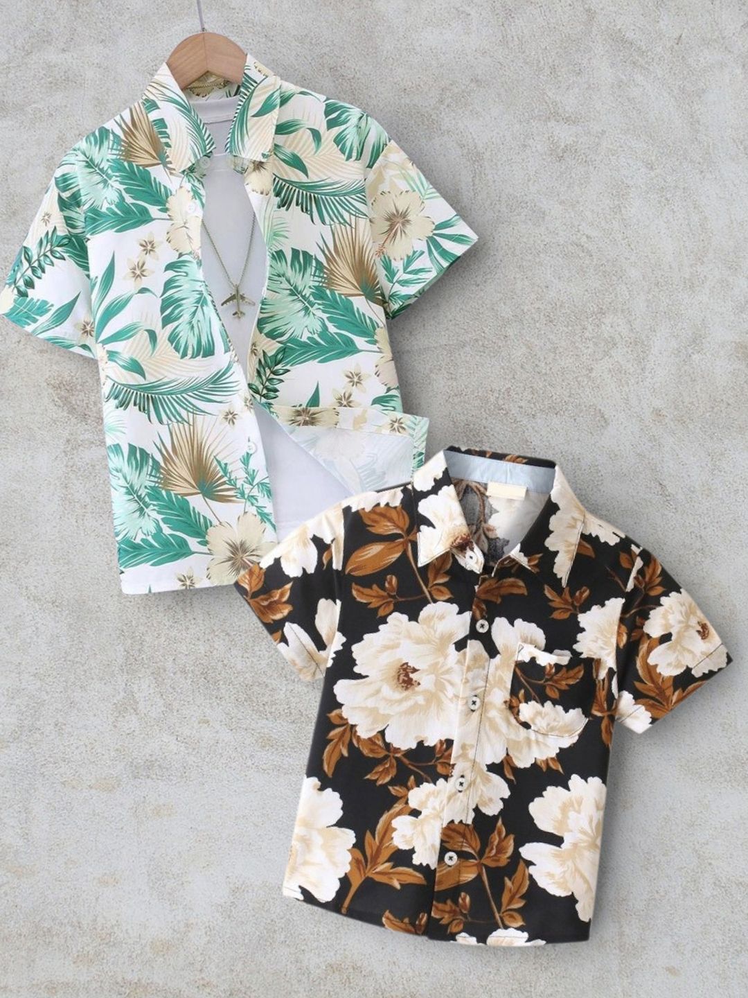 DUTT CREATION Boys Classic Floral Printed Casual Shirt