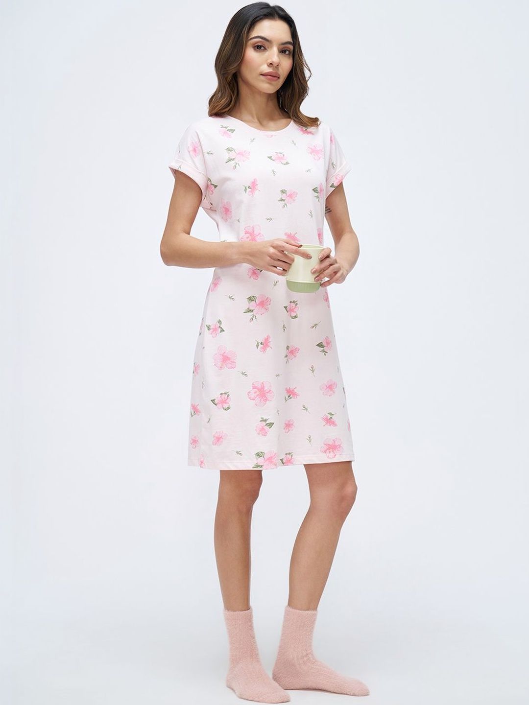 Dreamz by Pantaloons Dreamz by Pantaloons Printed Nightdress