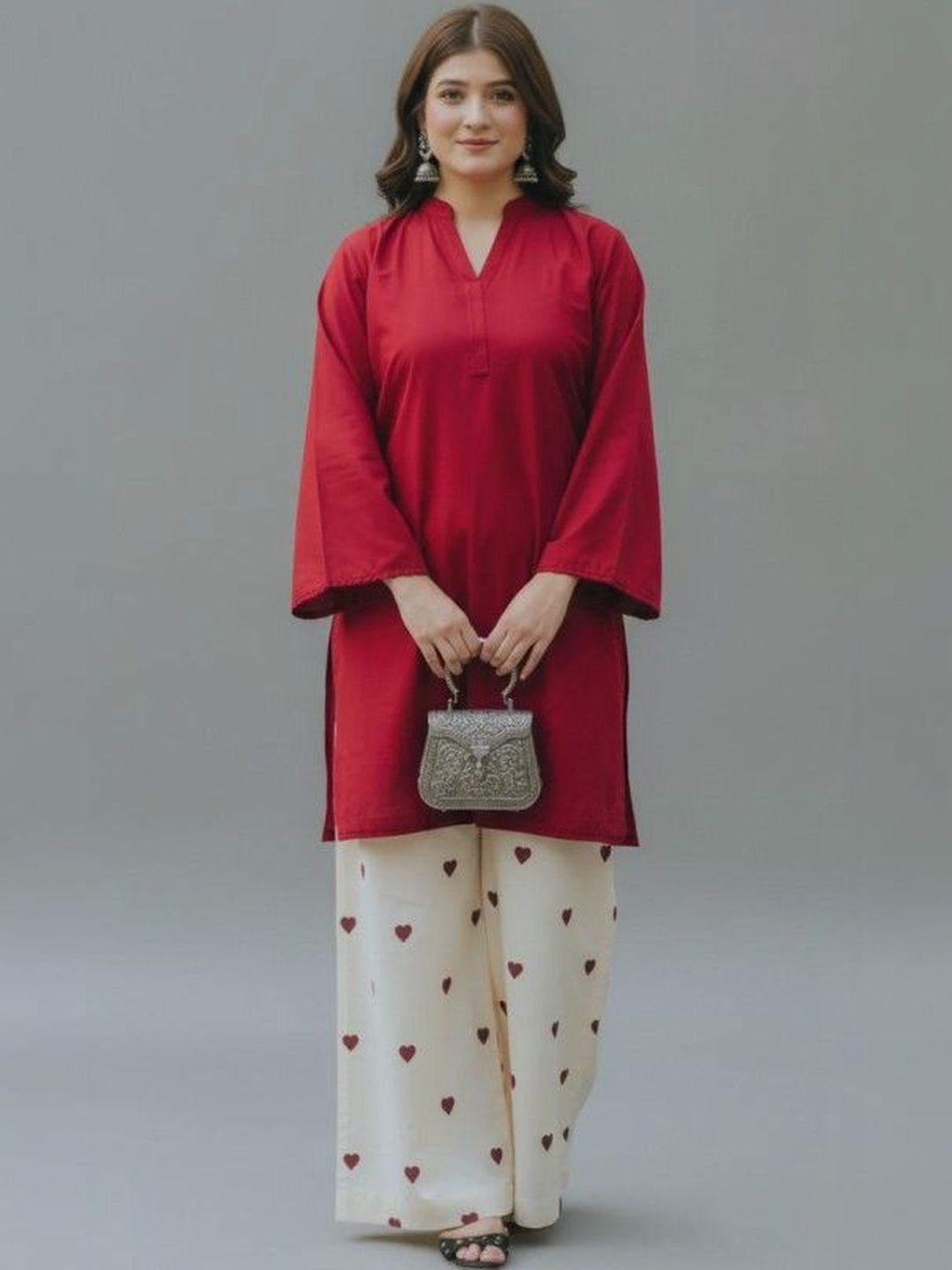 D.A.Kurtis. Women Ethnic Motifs Regular Kurta with Palazzos