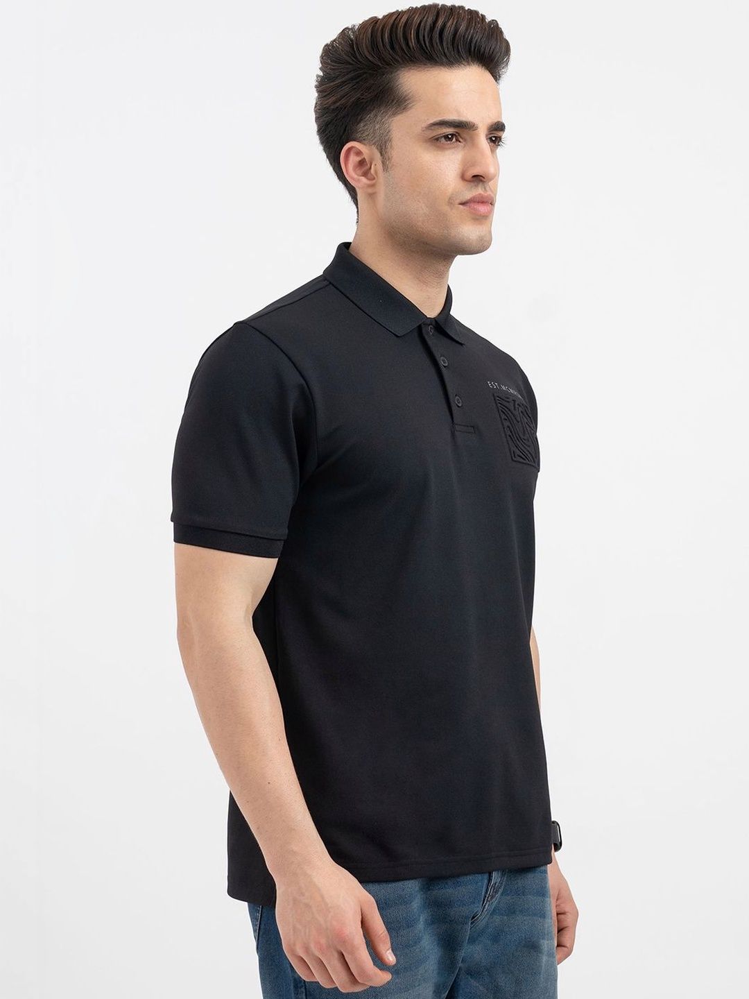 Red Tape Men Polo Collar T-shirt
