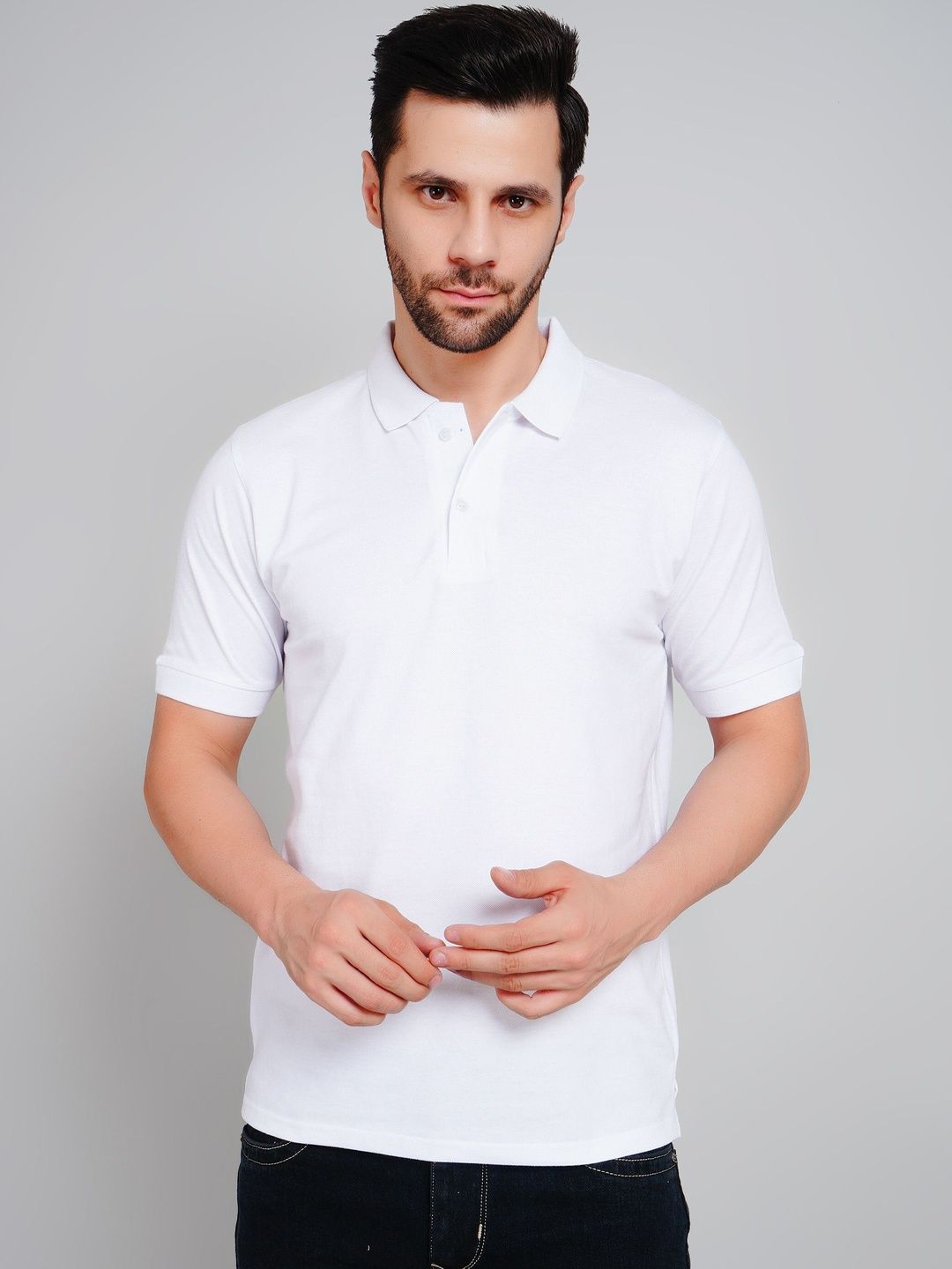 APKR Men Polo Collar T-shirt