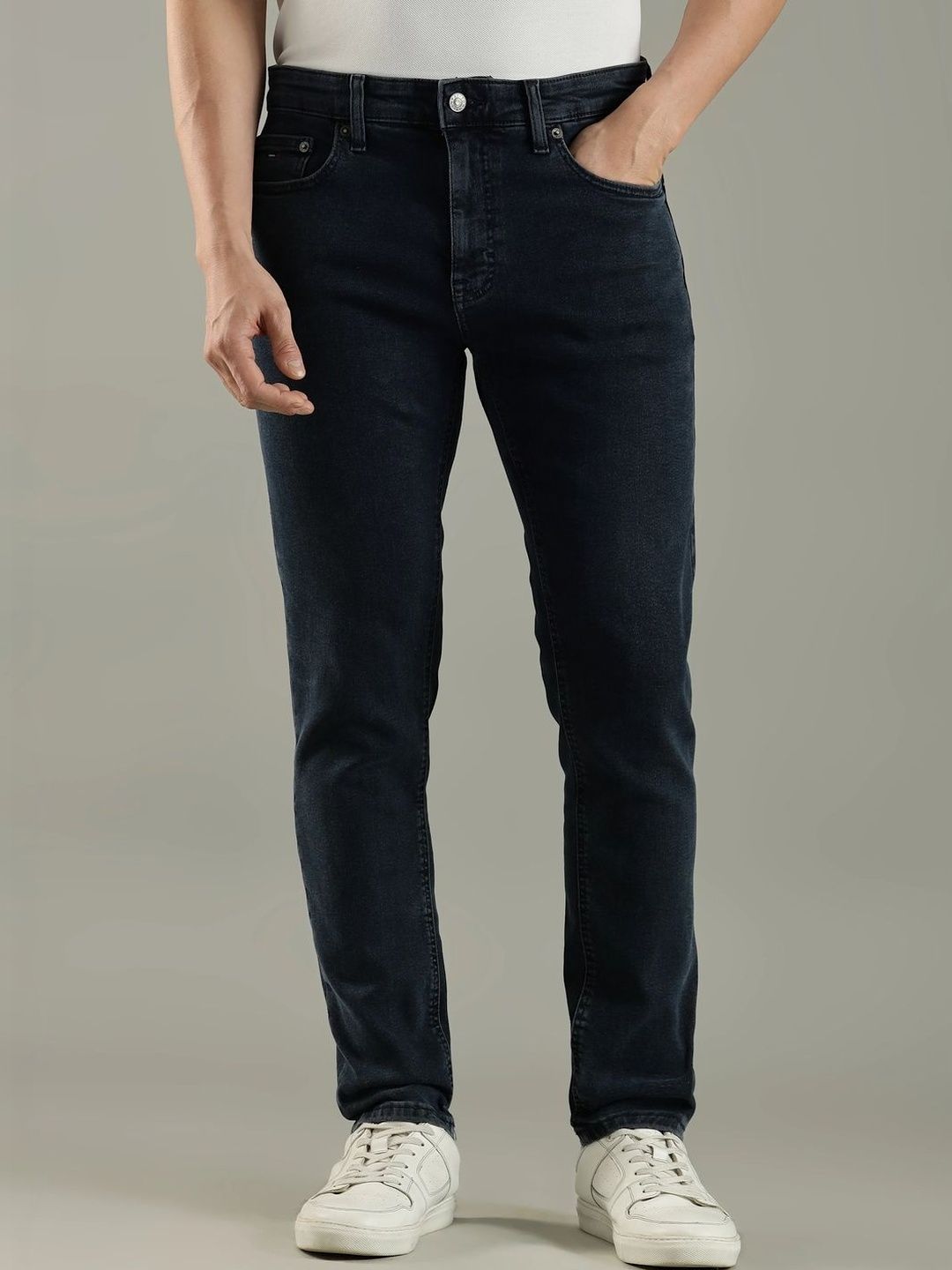 Slim Fit Mid-Rise Light Fade Jeans