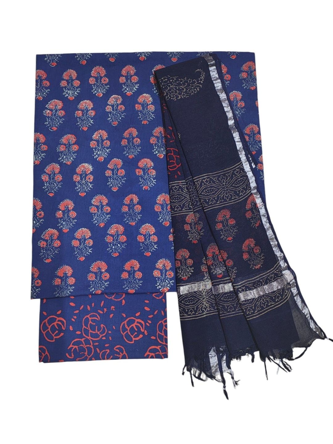 ivikta Printed Pure Cotton Unstitched Dress Material