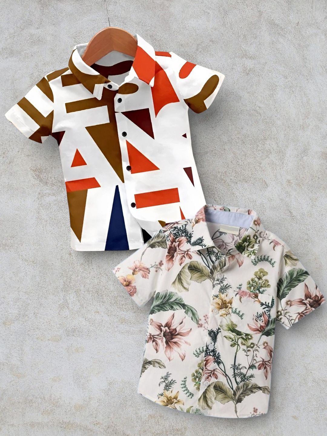 DUTT CREATION Boys Classic Floral Printed Casual Shirt