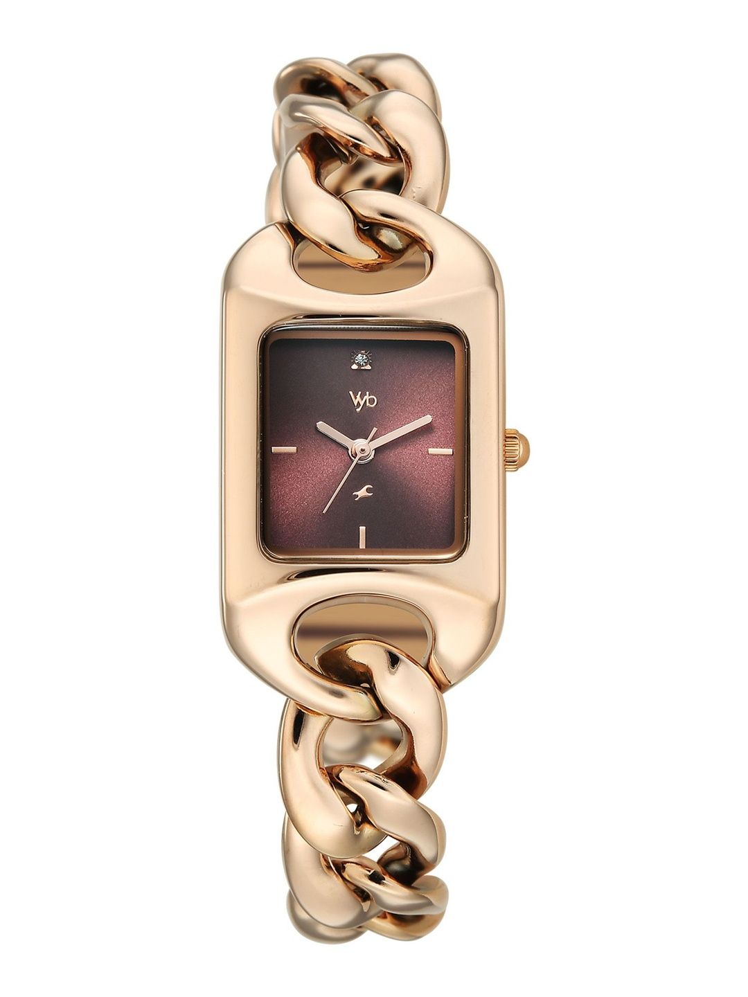 Fastrack Girls Vyb Prodigy Quartz Analog Burgundy Dial Watch - FV60125WM01W