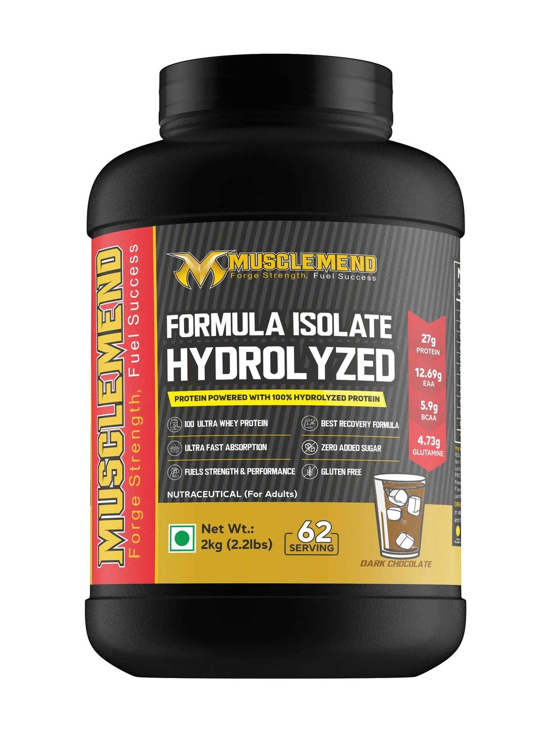 MUSCLEMEND MUSCLEMEND Formula Whey Protein Isolate Hydrolyzed -  2 kg