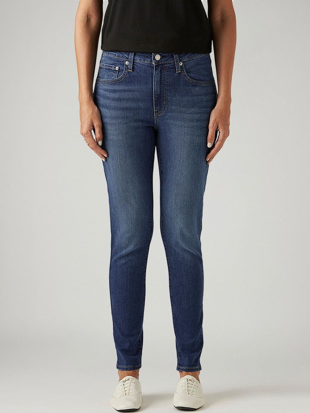721 Blue Skinny Fit High Rise Jeans