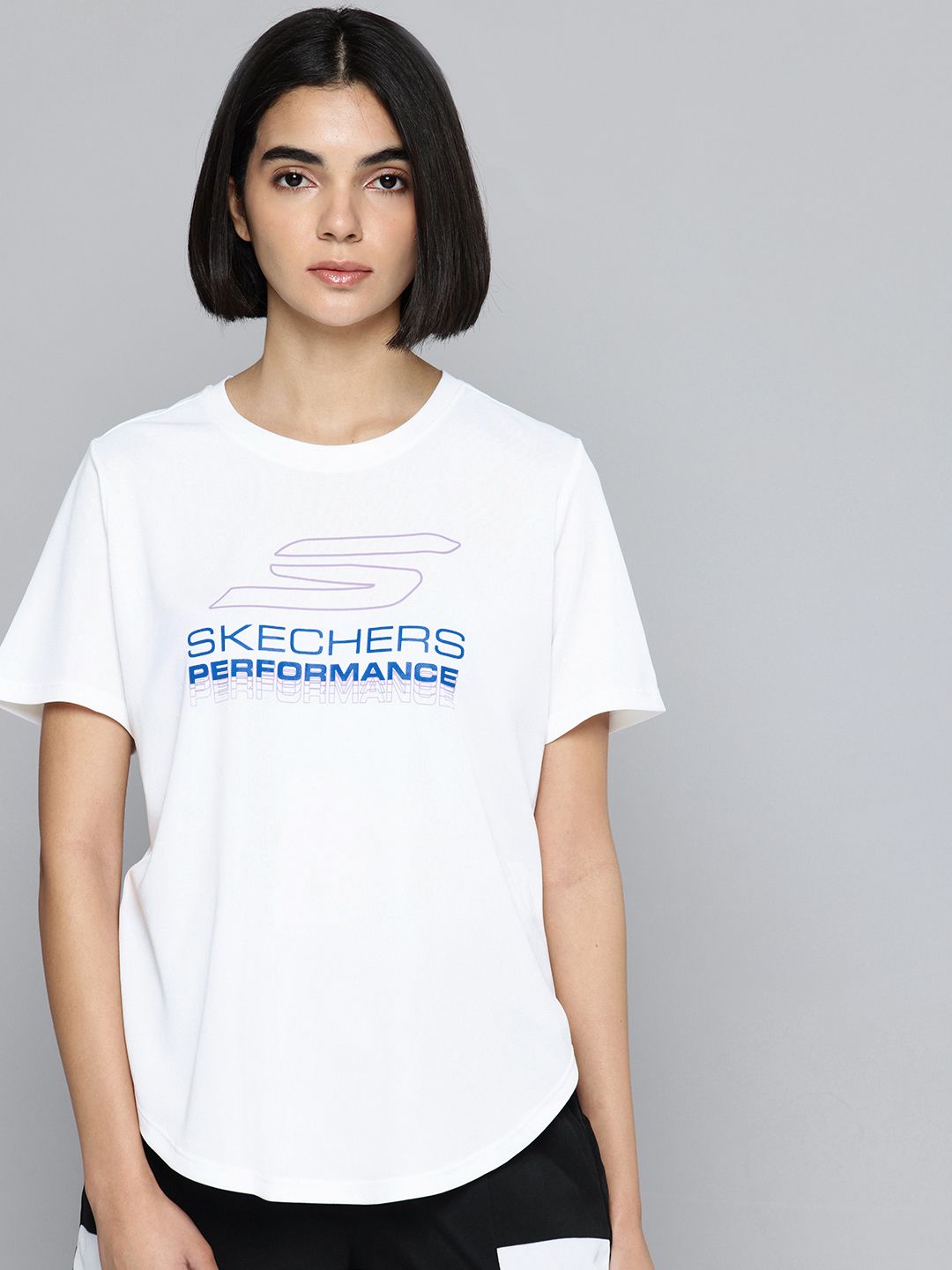 Skechers Performance Brand Logo Printed Sports T-shirt