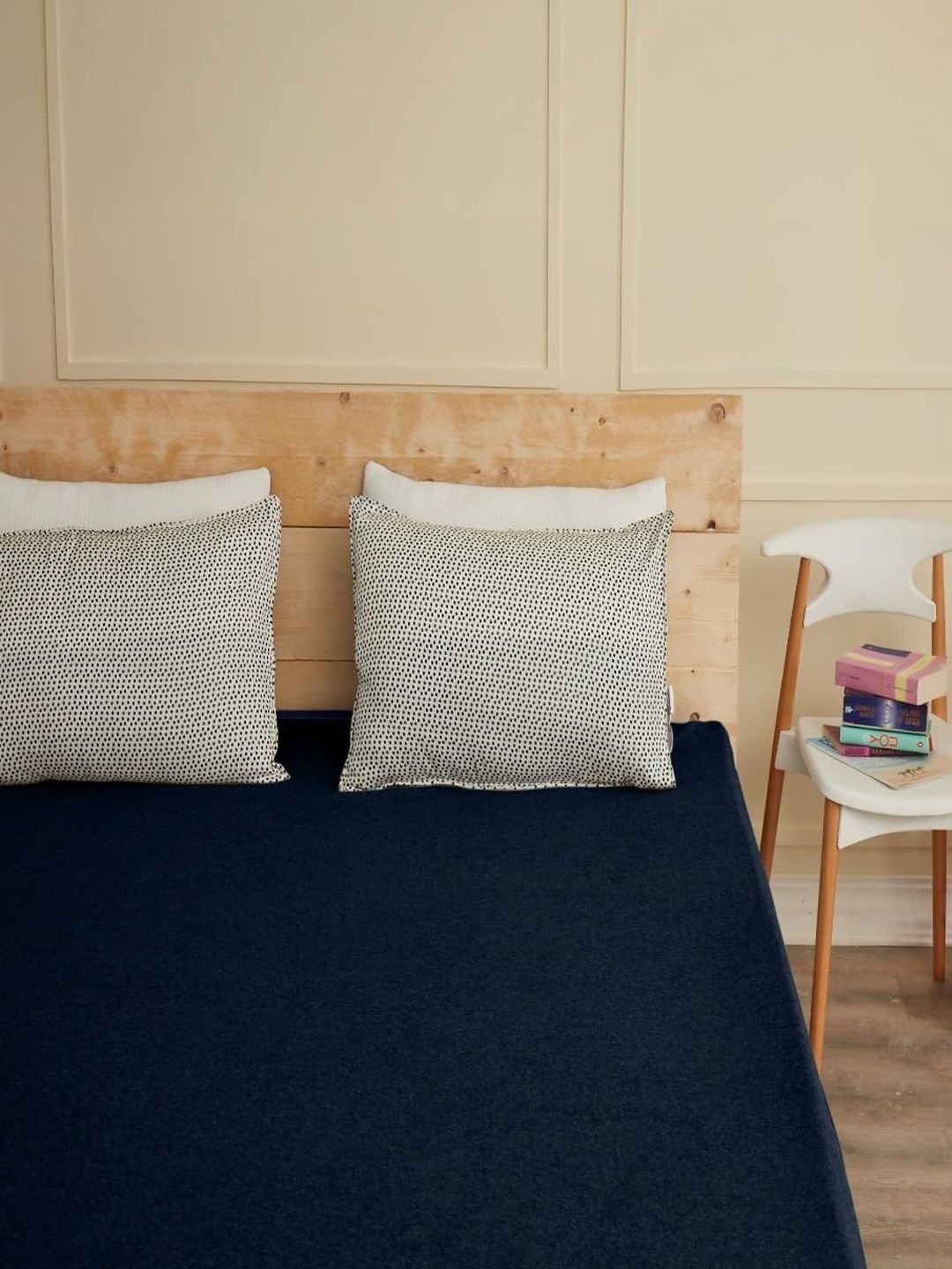 Creeva Navy Blue Terry Water Resistant Mattress Protector