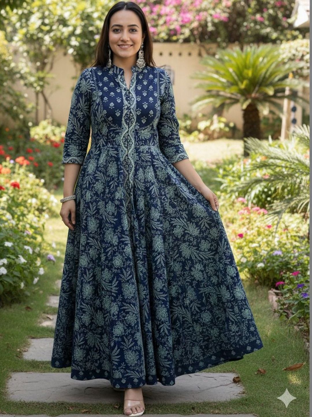DSS FASHION Women Floral Printed Anarkali Kurta